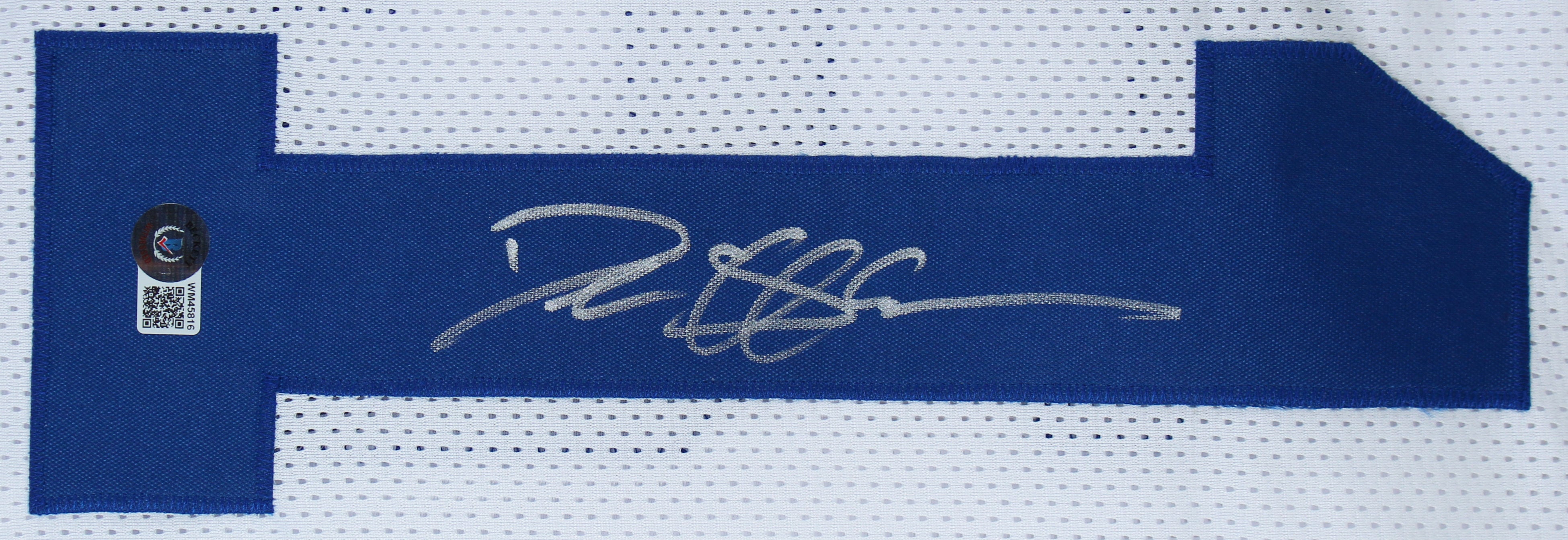 Deion Sanders Authentic Signed White Pro Style Jersey Autographed BAS Witnessed