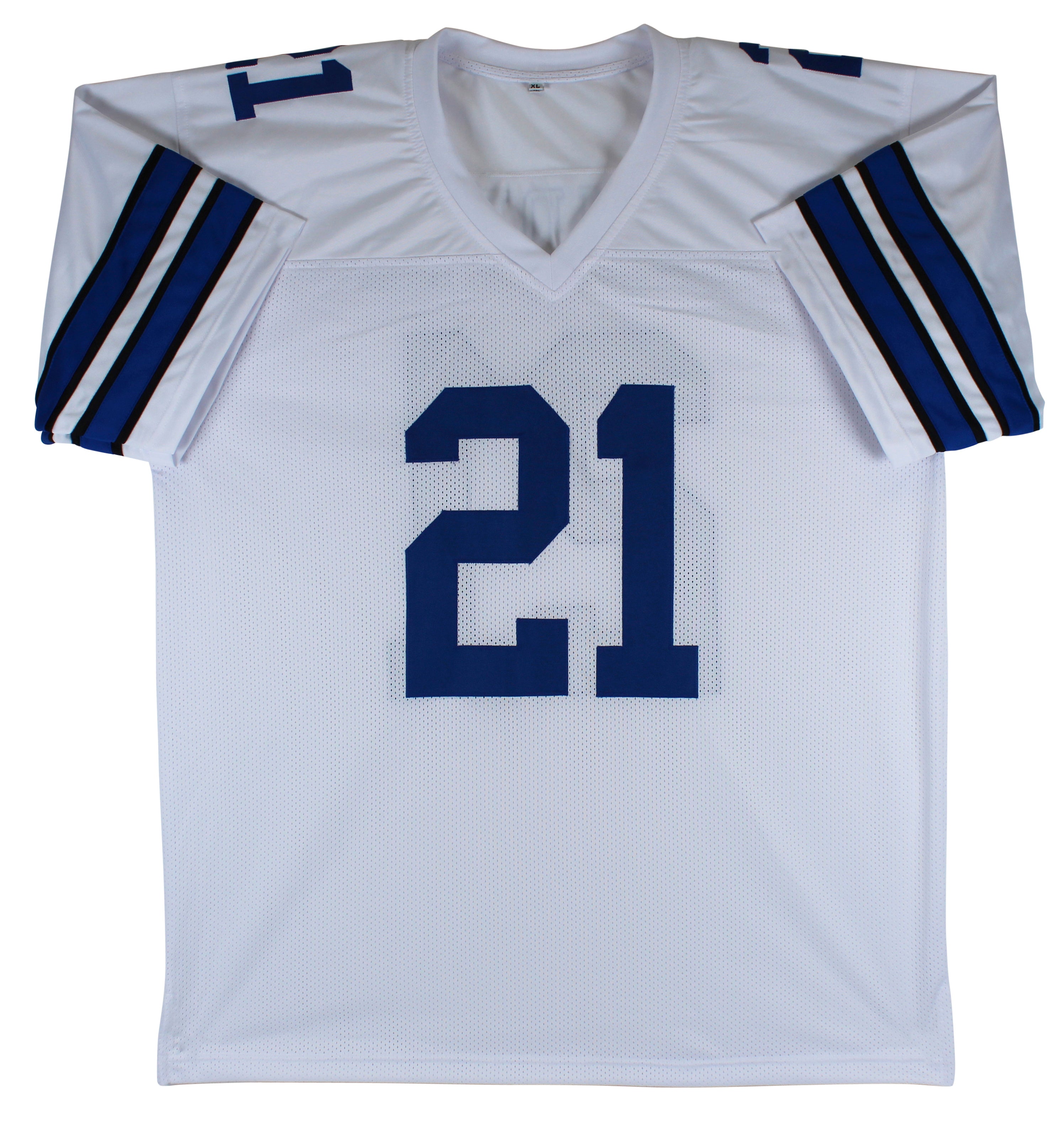 Deion Sanders Authentic Signed White Pro Style Jersey Autographed BAS Witnessed