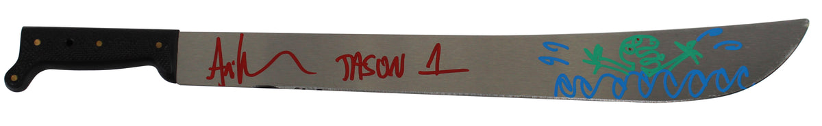 Ari Lehman Friday The 13th "Jason 1" Signed Machete w/ Sketch BAS Witnessed