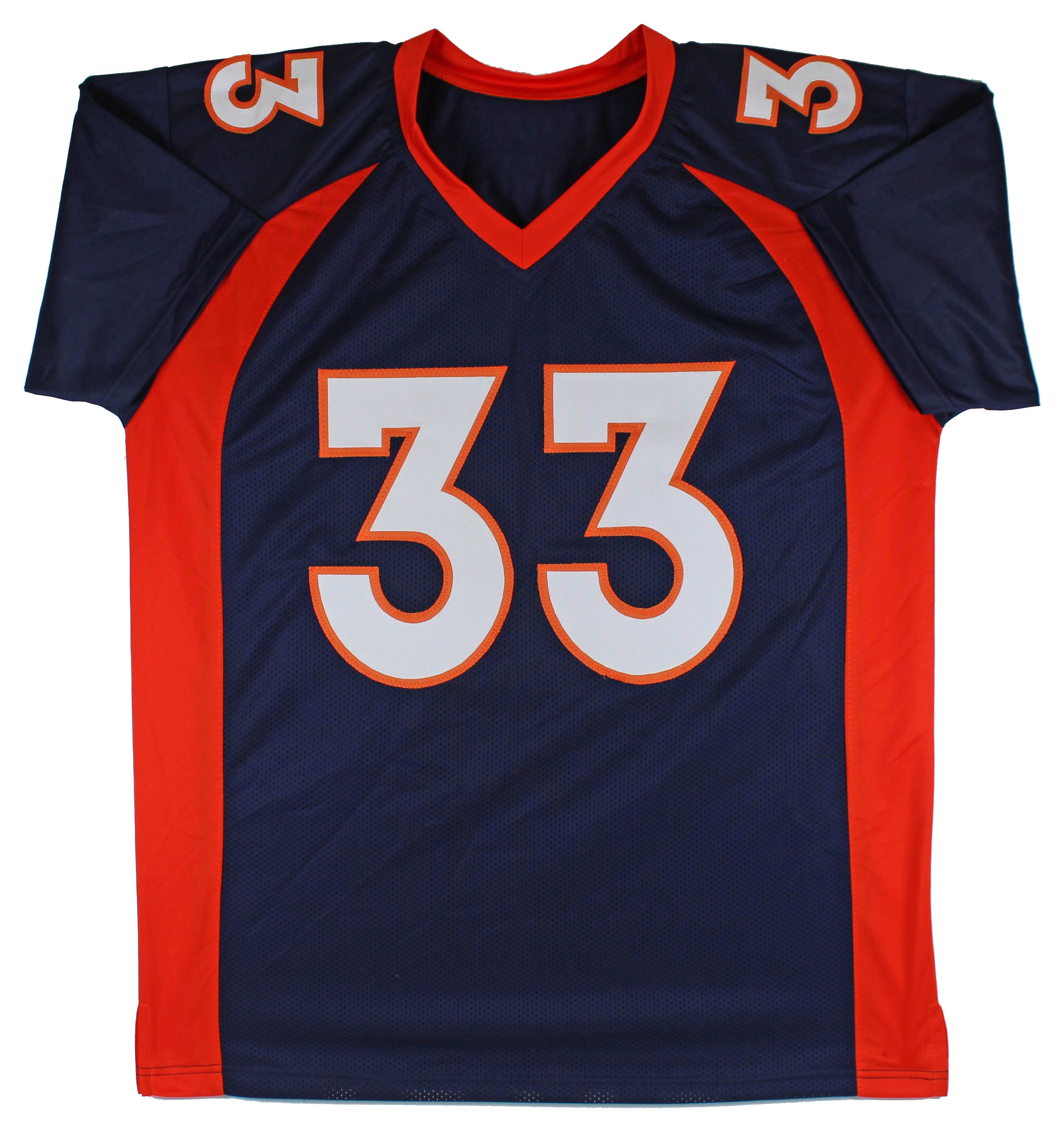 Javonte Williams Authentic Signed Navy Blue Pro Style Jersey Autographed BAS Wit