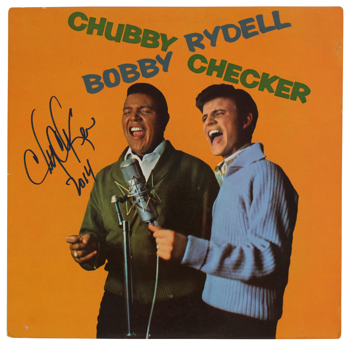 Chubby Checker "2014" Authentic Signed Album Cover Autographed BAS #BG83052