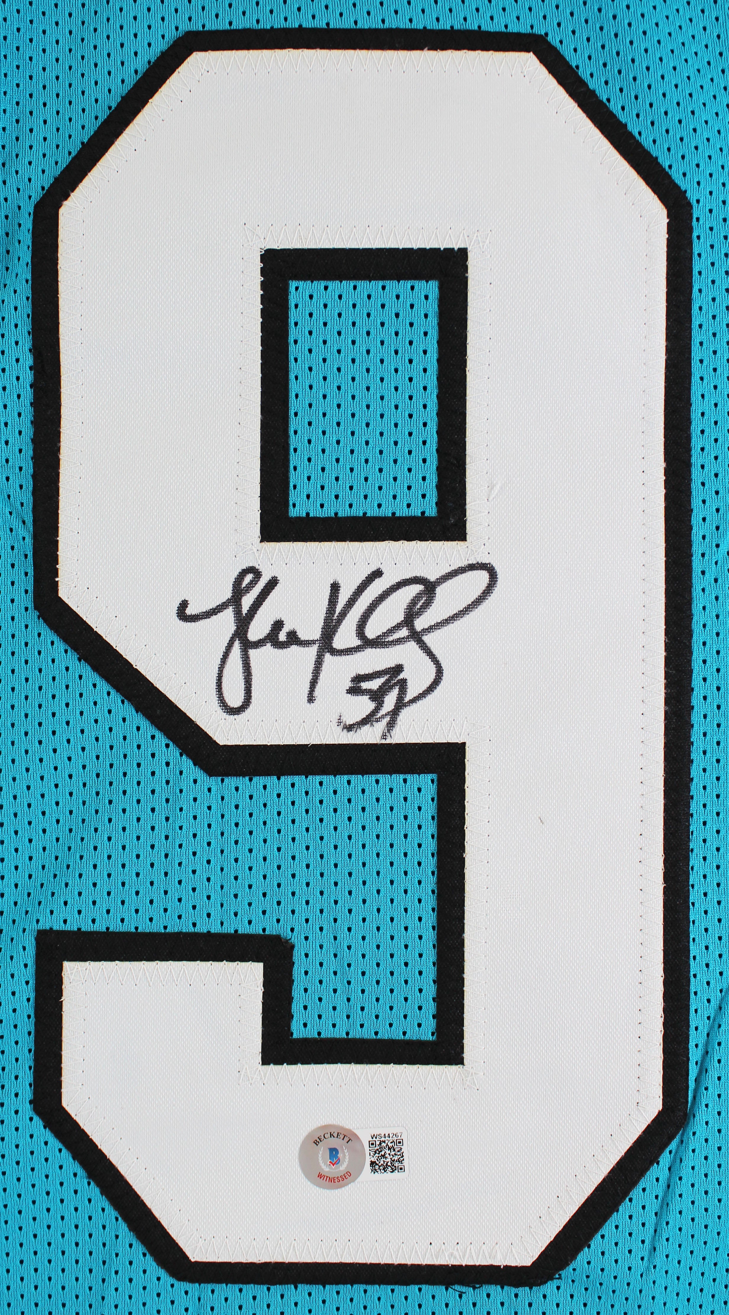 Luke Kuechly Authentic Signed Blue Pro Style Jersey Autographed BAS
