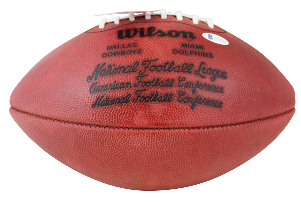 Cowboys Roger Staubach "SB VI MVP" Signed SB VI Logo Nfl Football BAS Witnessed