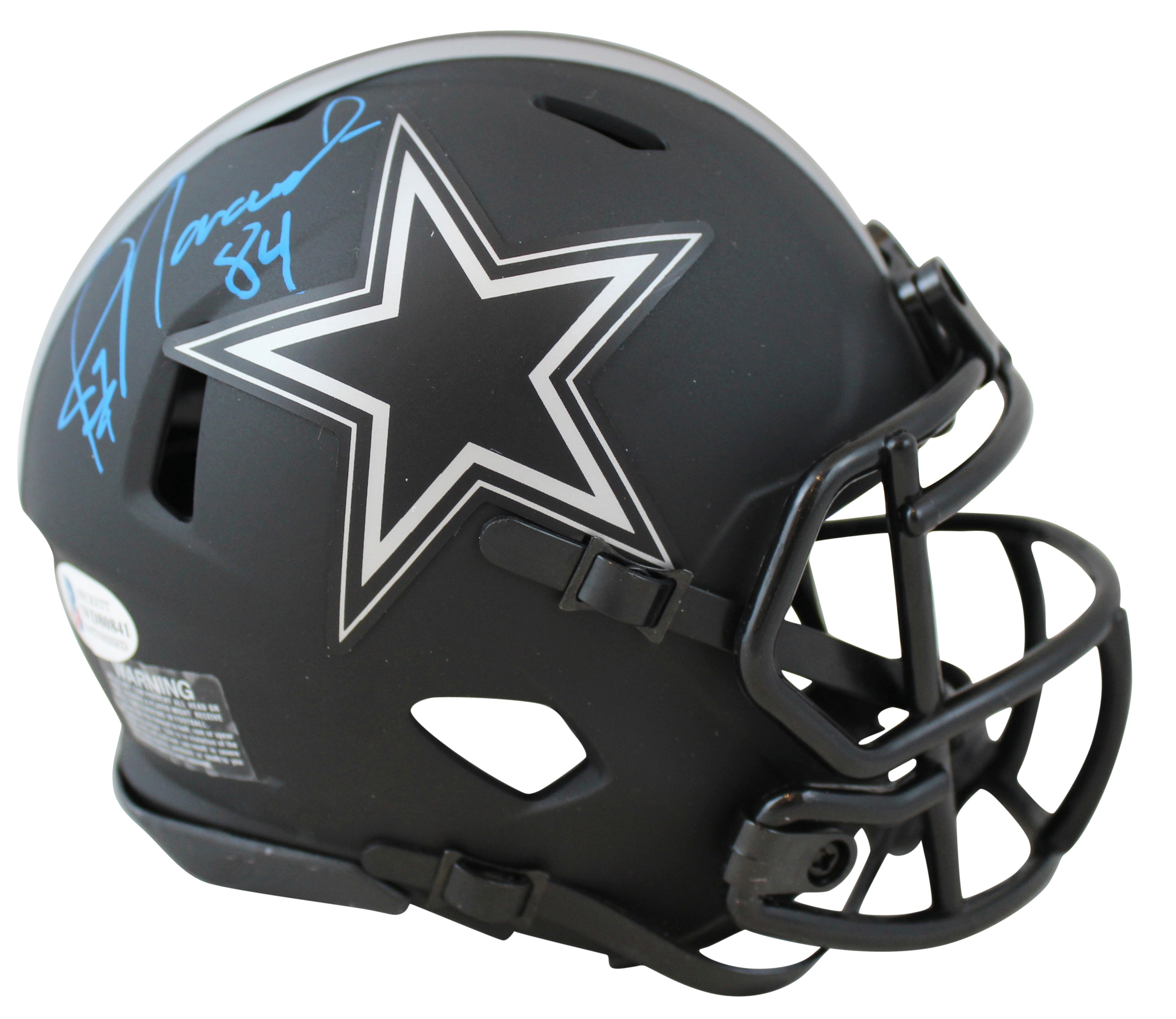 Cowboys Jay Novacek Authentic Signed Eclipse Speed Mini Helmet BAS Witnessed