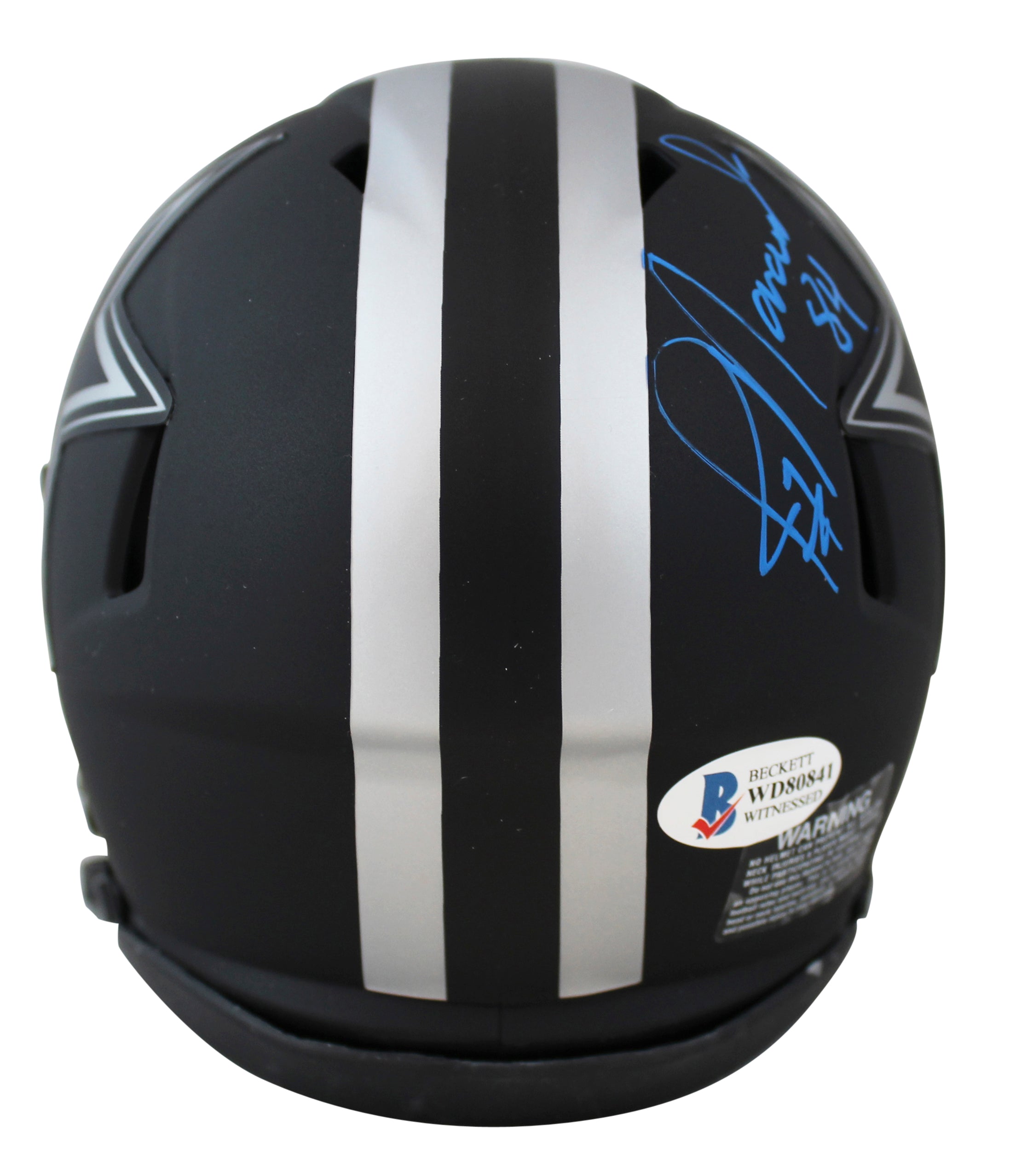 Cowboys Jay Novacek Authentic Signed Eclipse Speed Mini Helmet BAS Witnessed