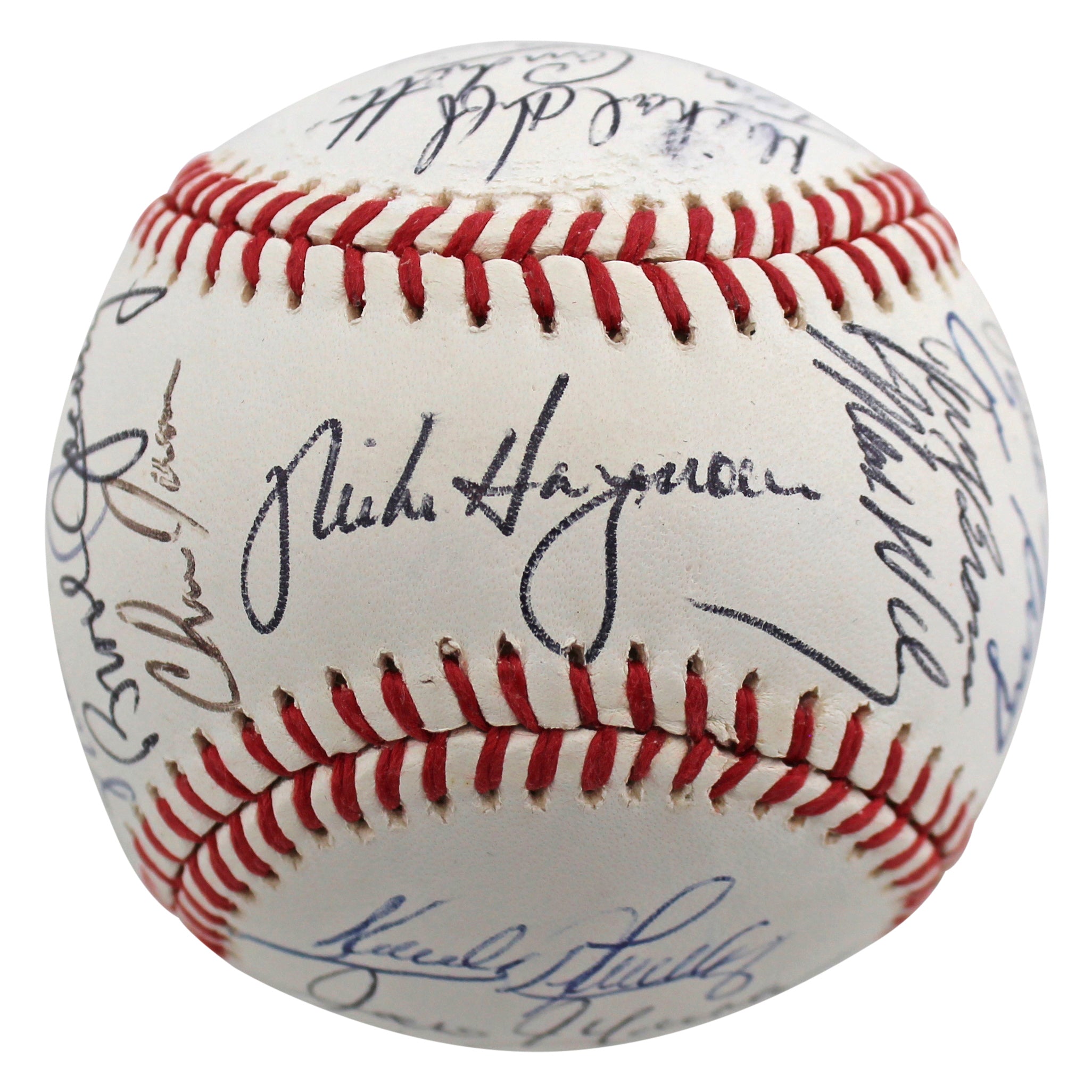1991 Indians (26) Hargrove, Alomar, Swindell Signed Oal Baseball BAS #AC01900