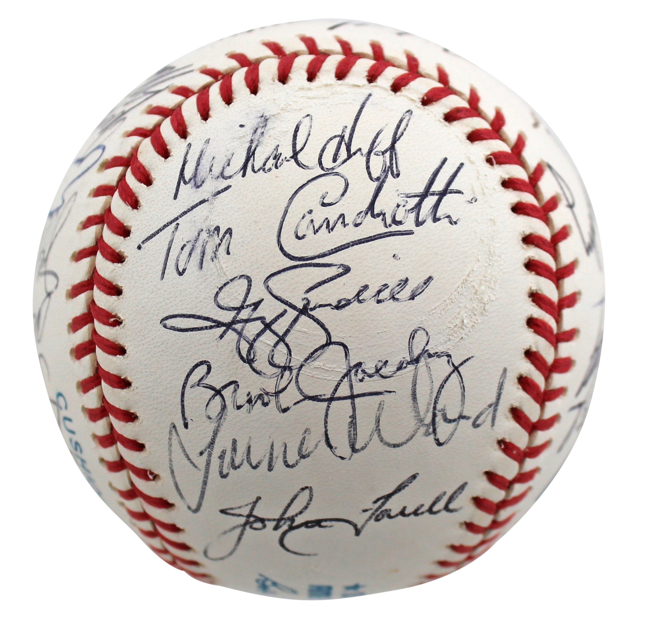 1991 Indians (26) Hargrove, Alomar, Swindell Signed Oal Baseball BAS #AC01900