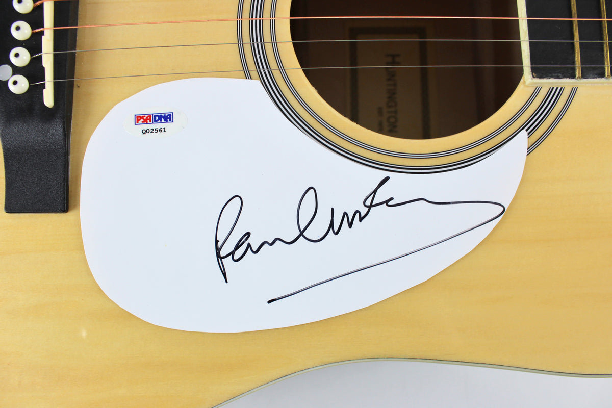 Paul McCartney The Beatles Authentic Signed Acoustic Guitar PSA/DNA #Q02561