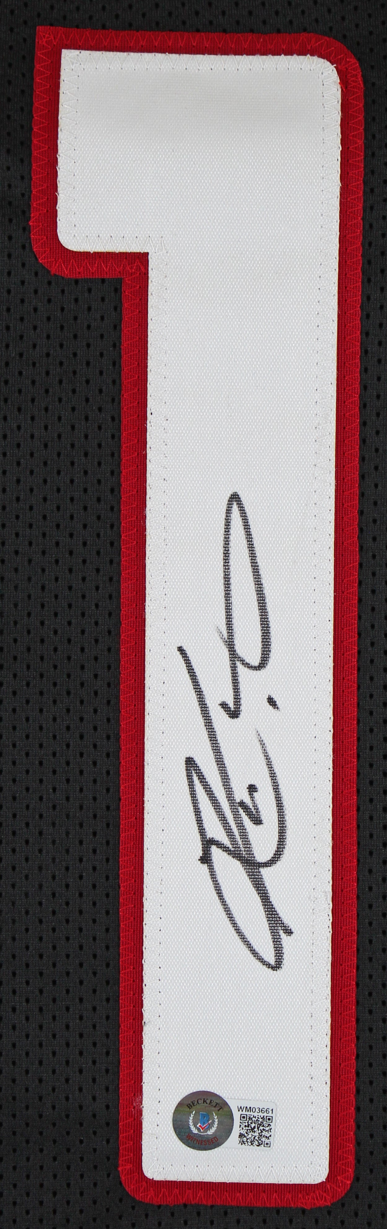 Kyler Murray Authentic Signed Black Pro Style Jersey Autographed BAS Witnessed