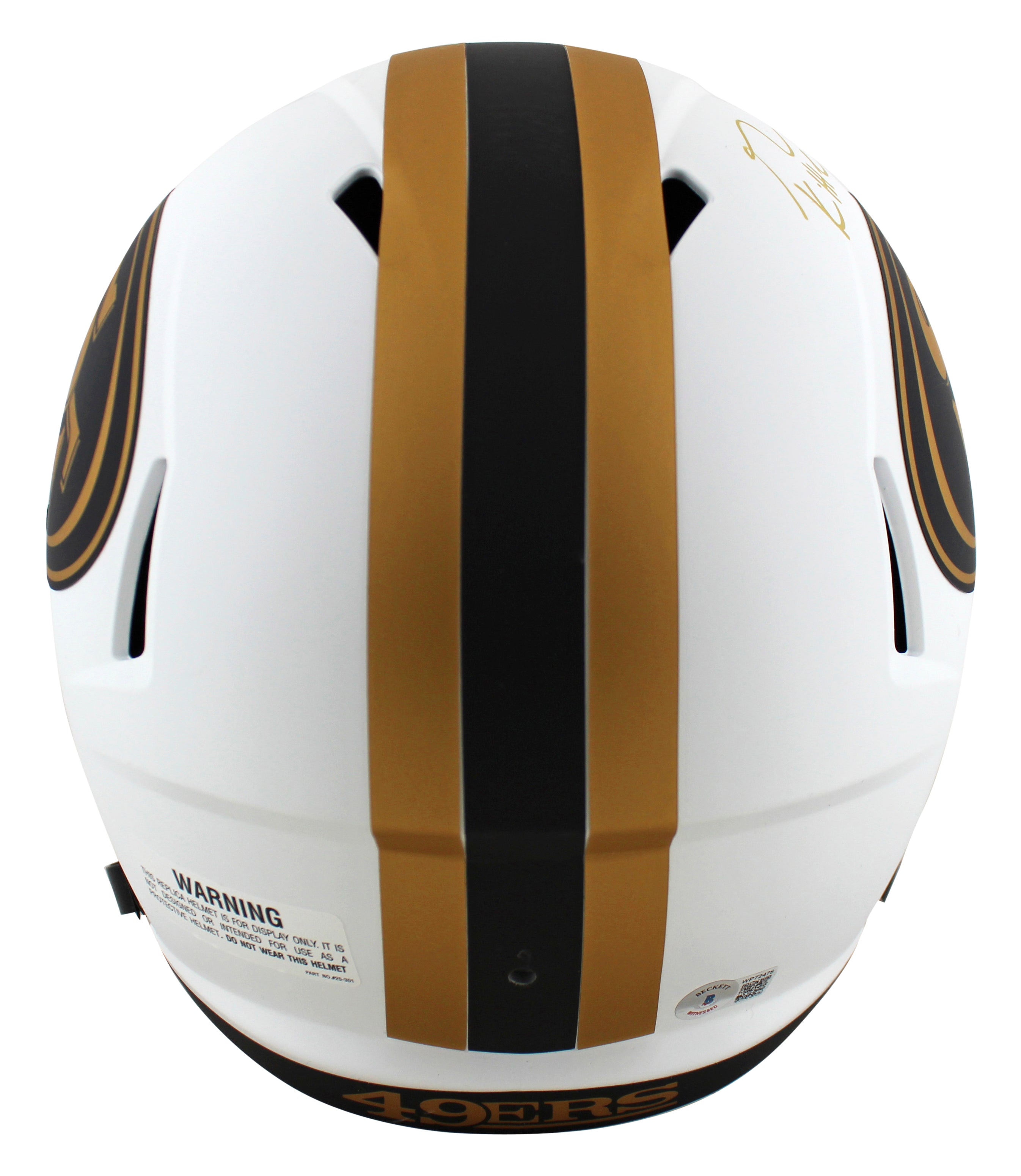 49ers George Kittle Signed Lunar Full Size Speed Rep Helmet BAS Witnessed