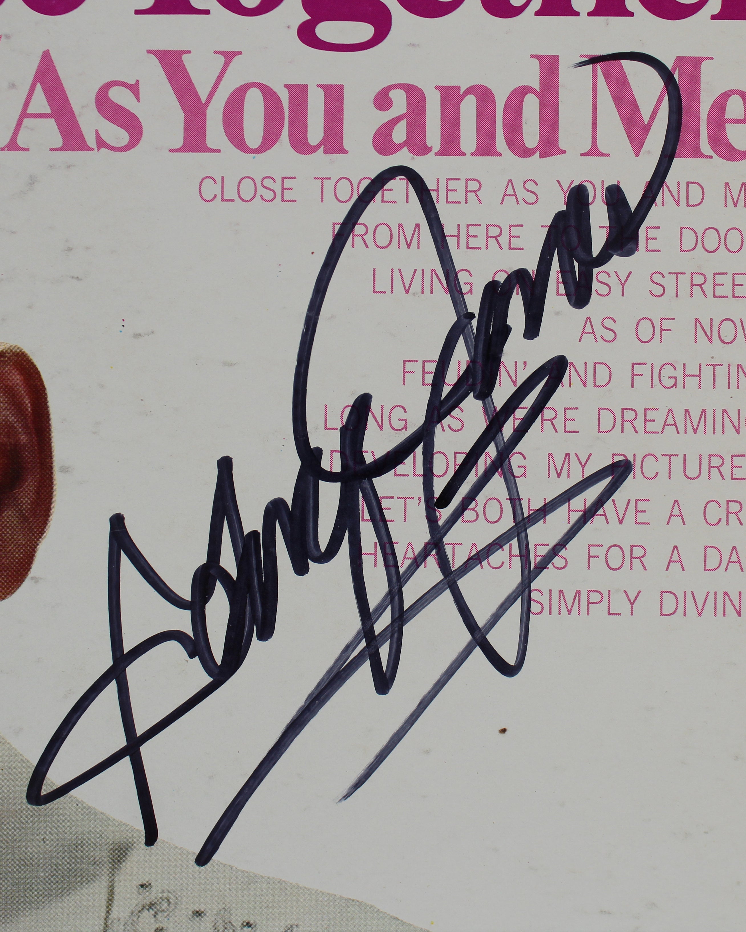 George Jones Authentic Signed Close Together Album Cover BAS #BG83036