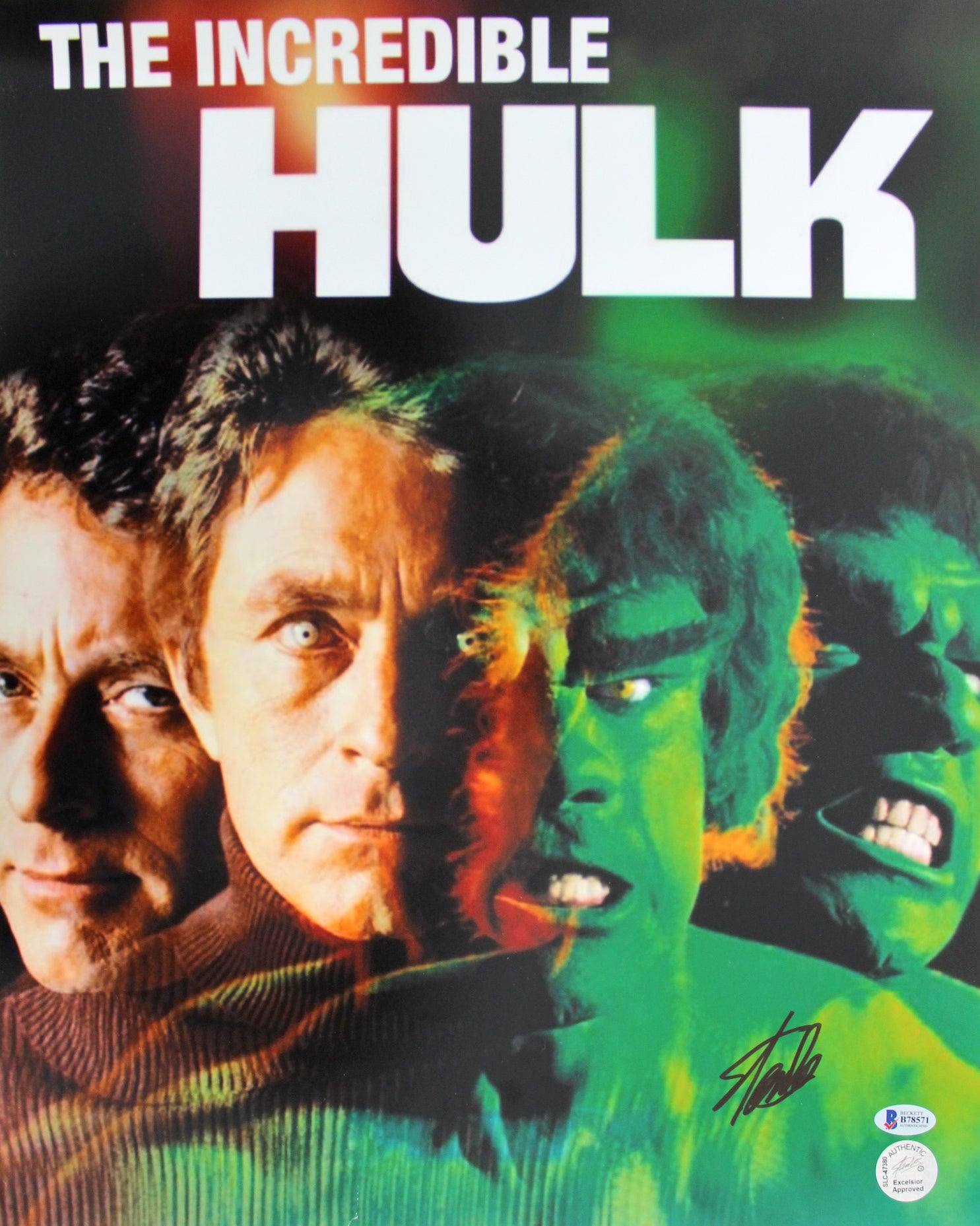 Stan Lee The Hulk Authentic Signed 16x20 Photo Autographed BAS #B78571