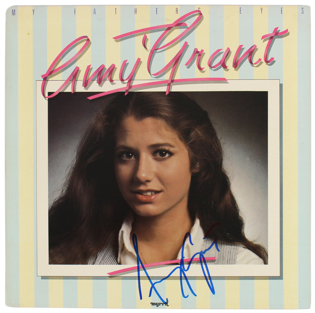 Amy Grant Authentic Signed My Fathers Eyes Album Cover Autographed BAS #BG83033