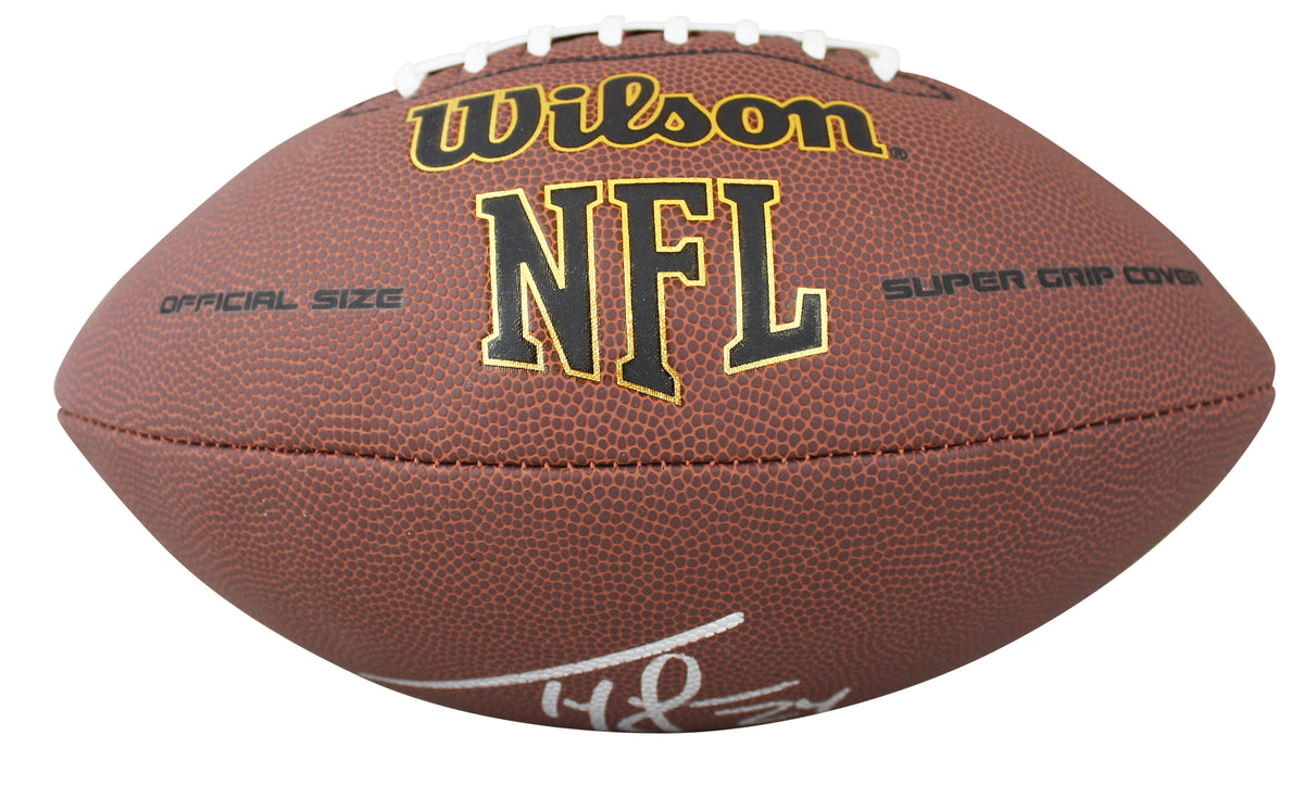 Patriots Ty Law Authentic Signed Wilson Super Grip Nfl Football BAS Witnessed