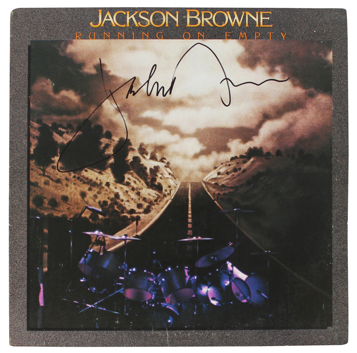 Jackson Browne Authentic Signed Running On Empty Album Cover BAS #BG83032