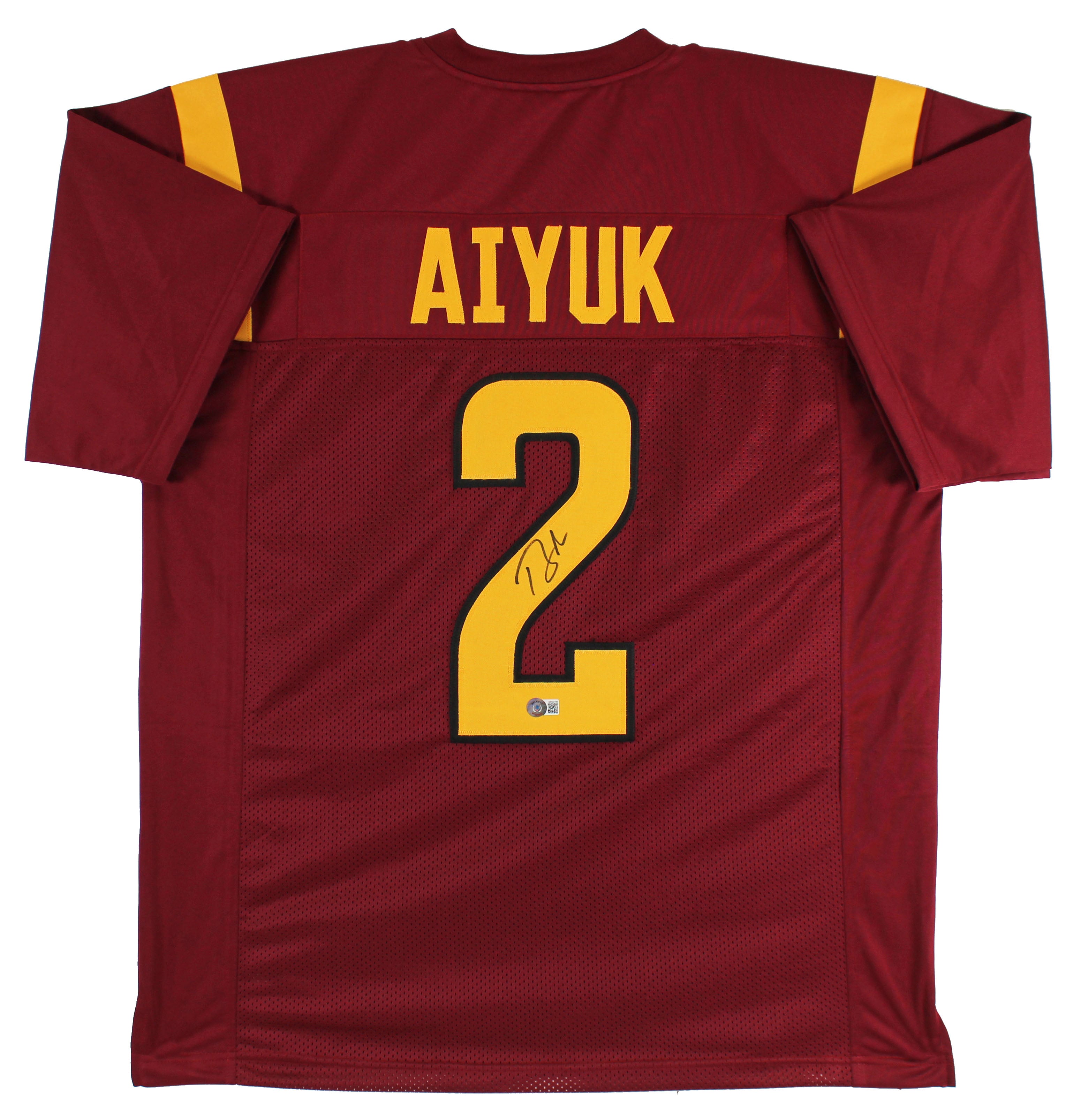 Arizona State Brandon Aiyuk Authentic Signed Maroon Pro Style Jersey BAS Witness