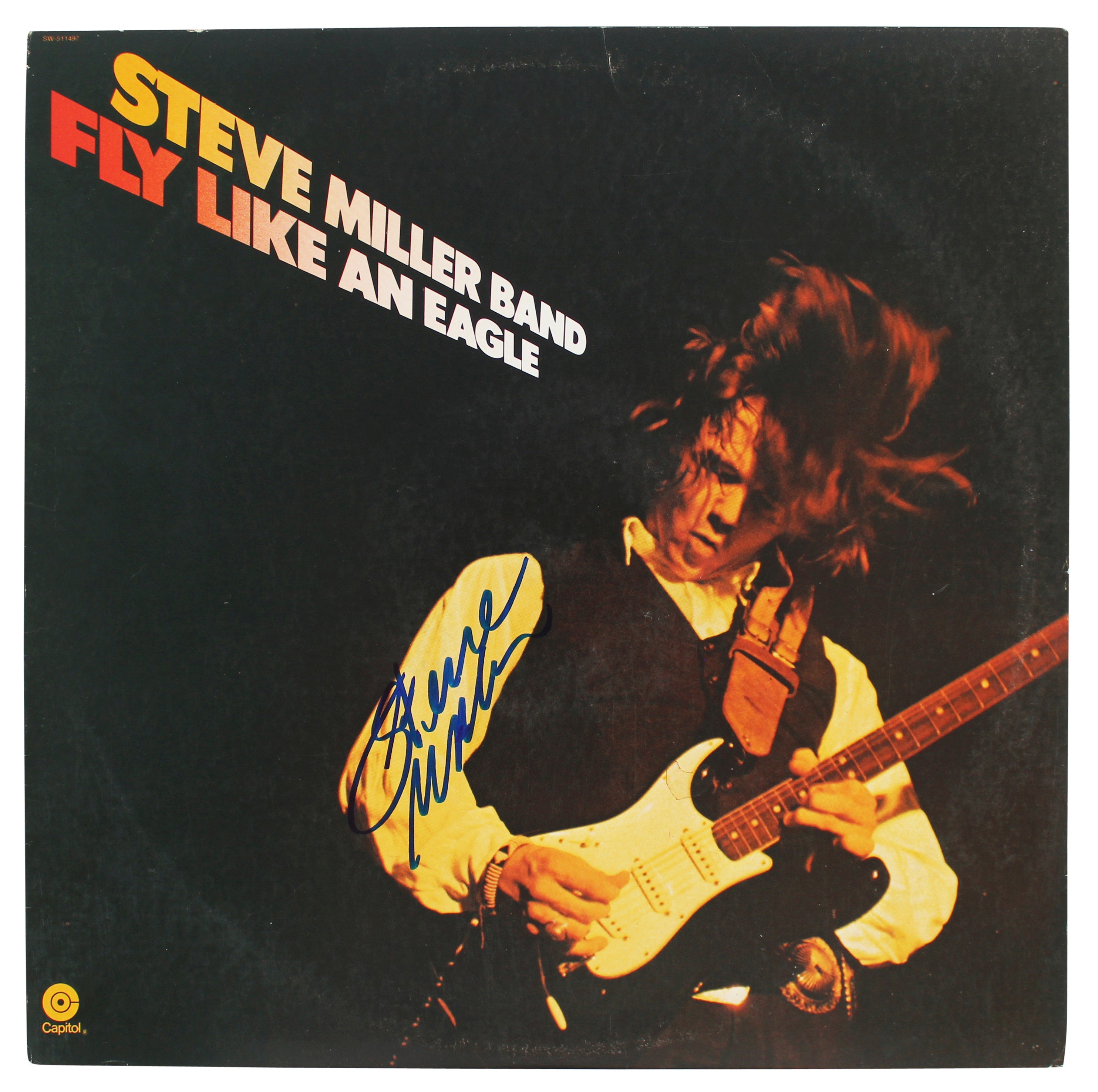 Steve Miller Authentic Signed Fly Like An eagle Album Cover BAS #BG83030