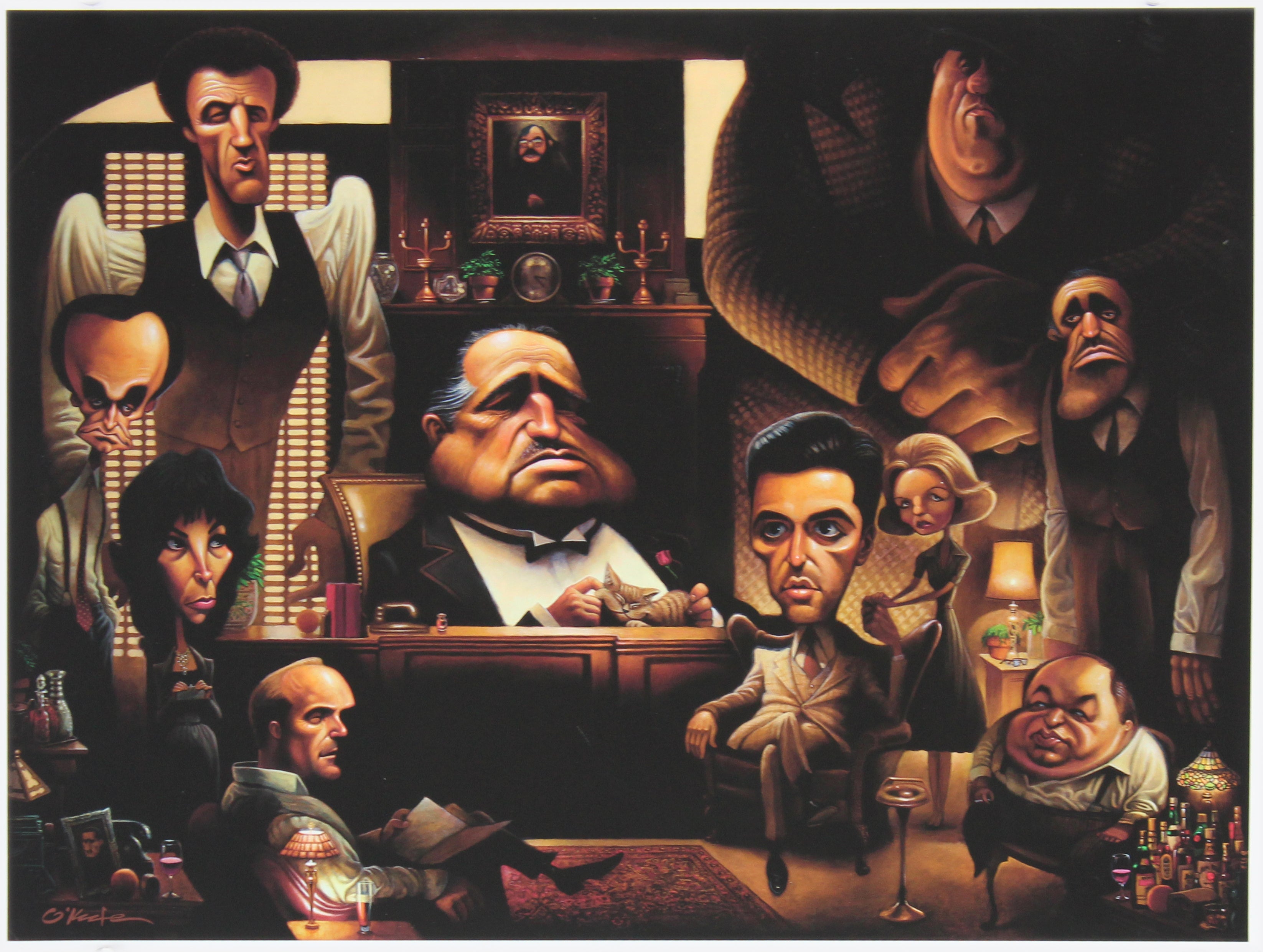 David O'Keefe The Godfather 12x16 Lithograph Un-signed