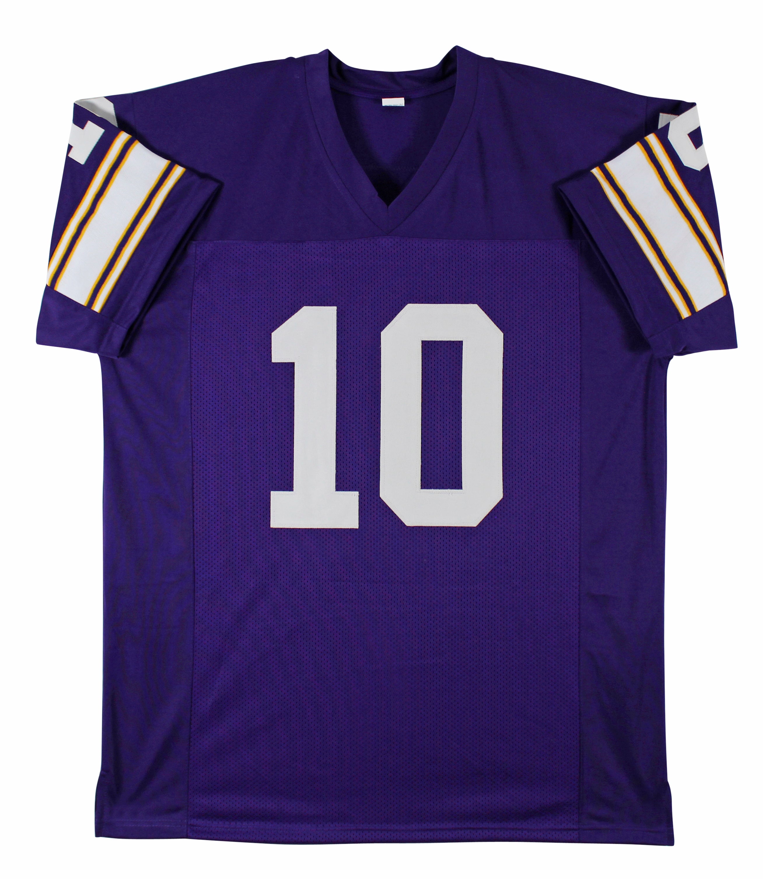 Fran Tarkenton "HOF 86" Signed Purple Pro Style Jersey BAS Witnessed