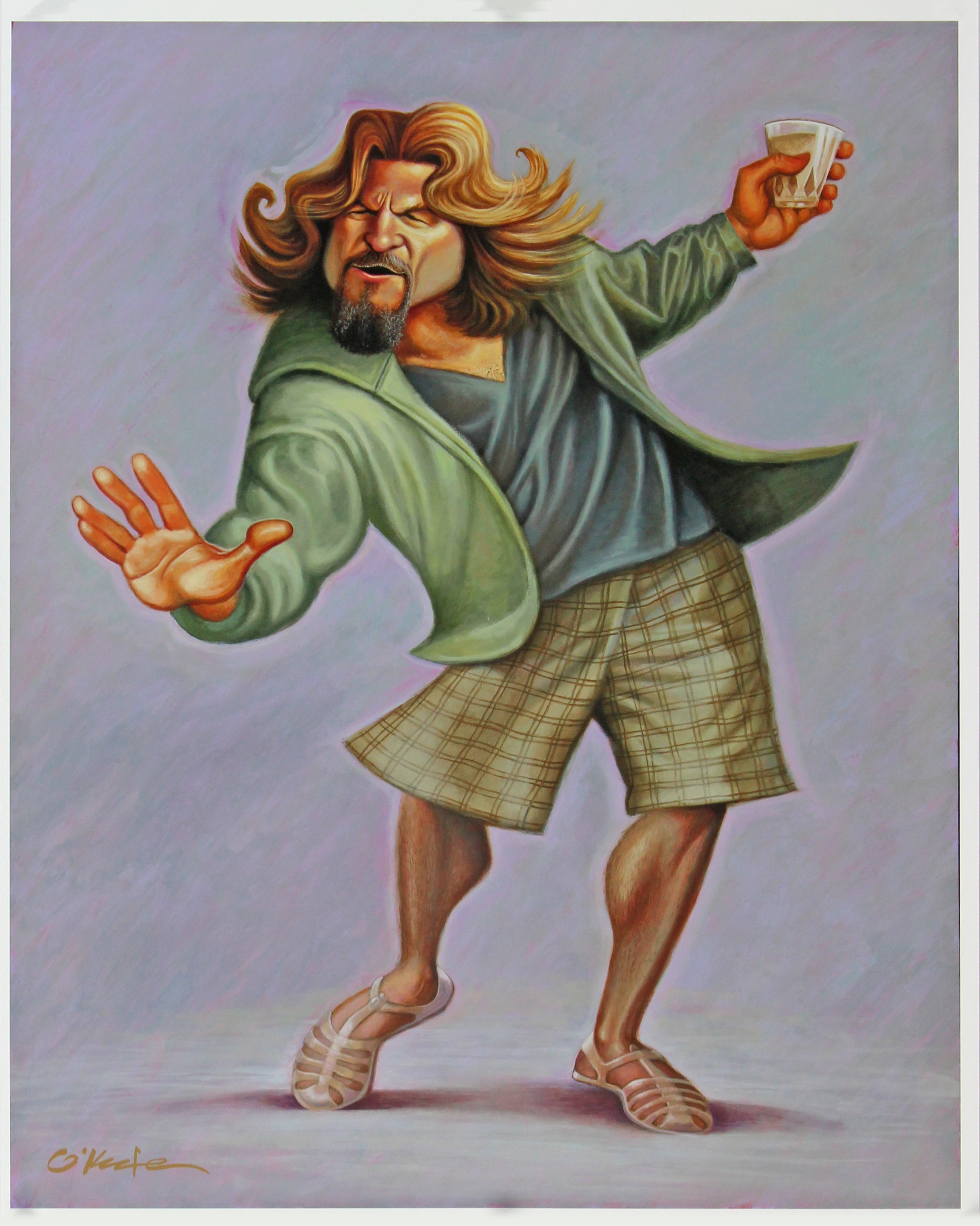 David O'Keefe The Big Lebowski 16x20 Lithograph Un-signed