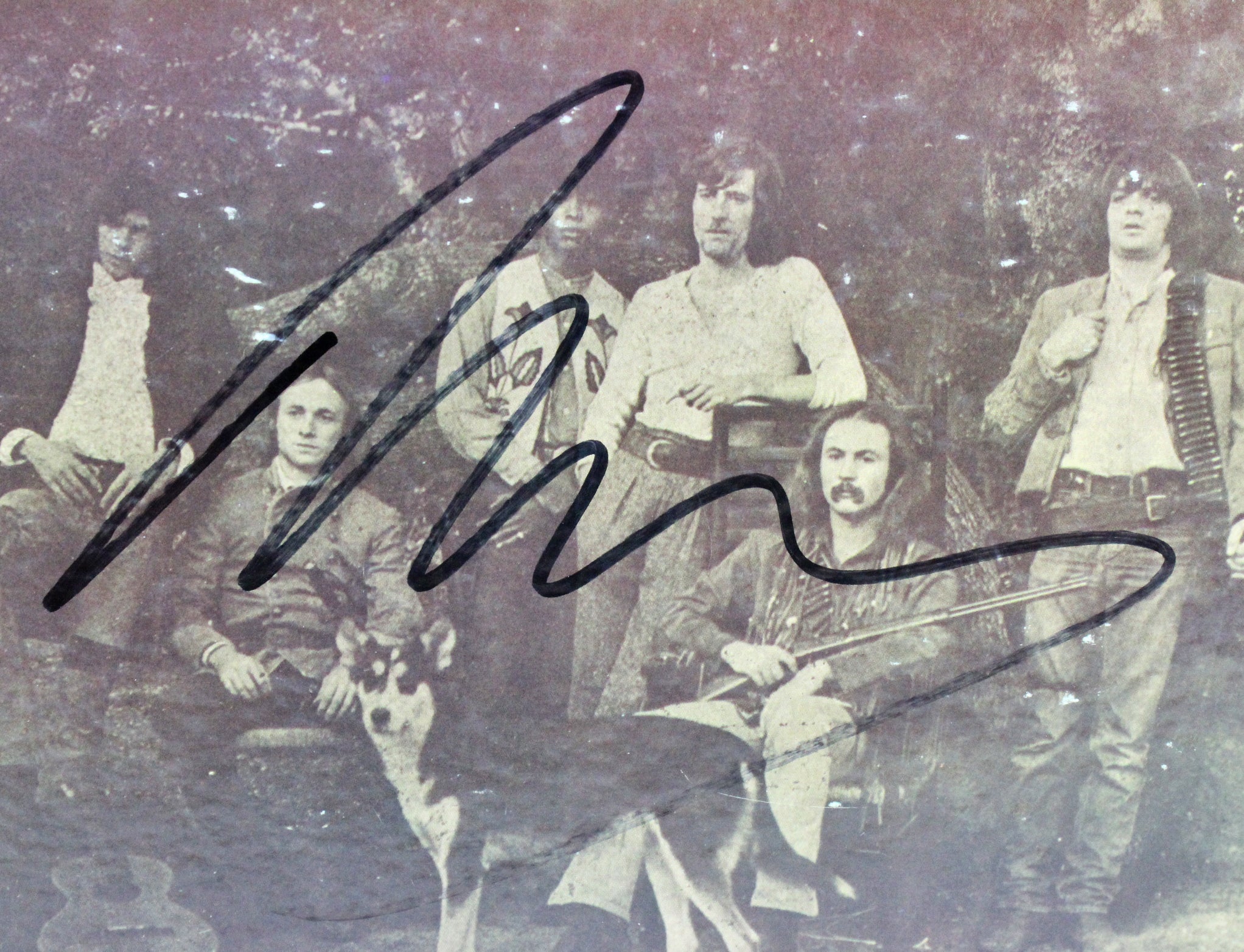 Neil Young CSNY Authentic Signed Deja Vu Album Cover Autographed PSA/DNA #W79159
