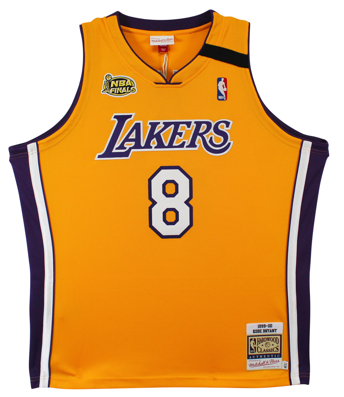 Lakers Kobe Bryant Signed Yellow M&N 1999-01 HWC Authentic Jersey PSA #B11737