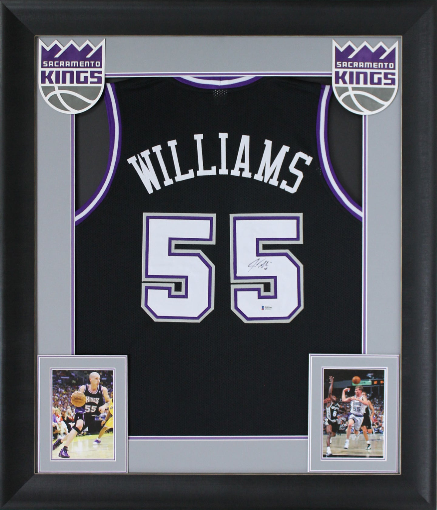 Jason Williams Authentic Signed Black Pro Style Framed Jersey BAS Witnessed