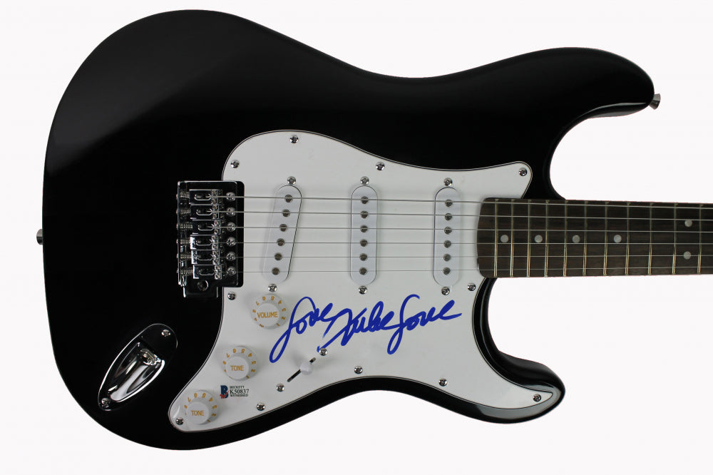 Mike Love The Beach Boys Authentic Signed Black Electric Guitar BAS #K50837