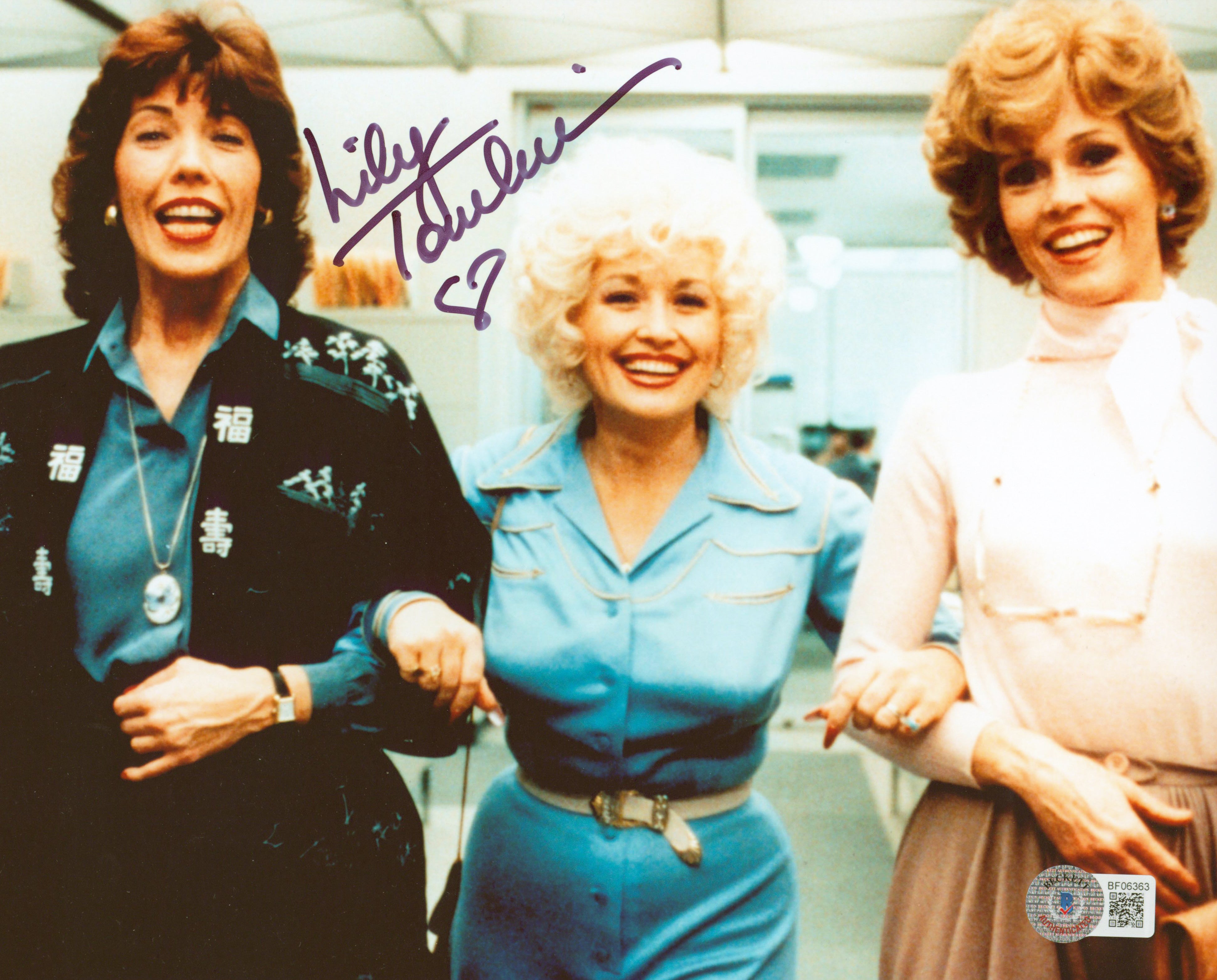 Lily Tomlin 9 to 5 Authentic Signed 8x10 Photo Autographed BAS #BF06363