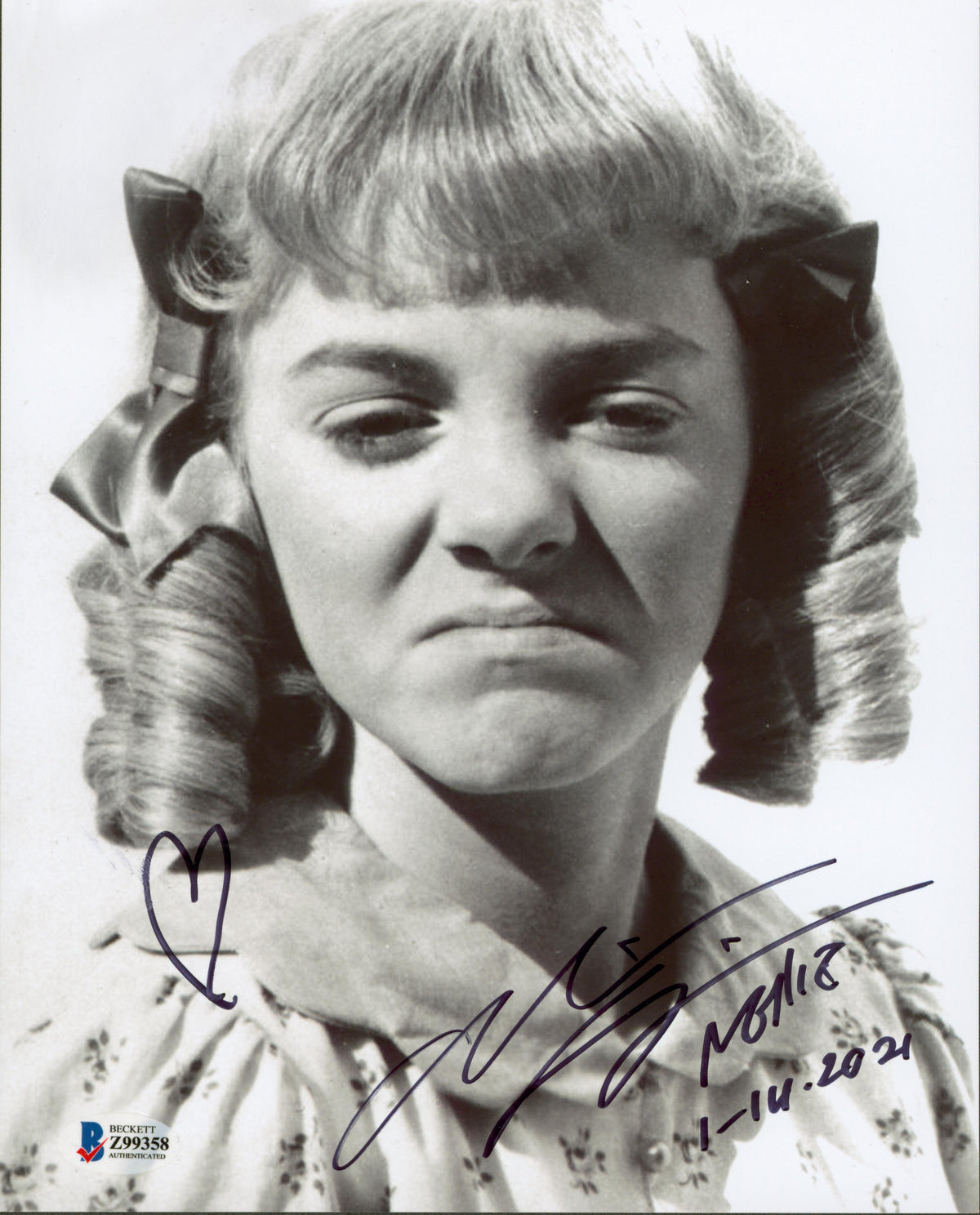 Alison Arngrim Little House on the Prairie Signed 8x10 Photo BAS #Z99358