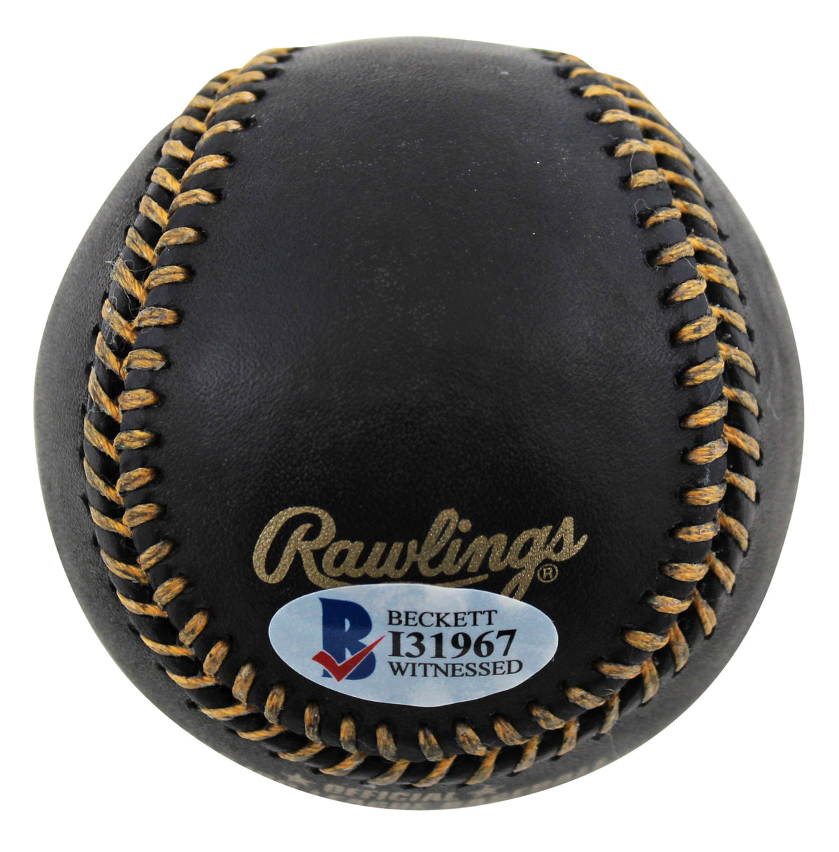 Chevy Chase Fletch Authentic Signed Black Oml Baseball BAS Witnessed #I31967