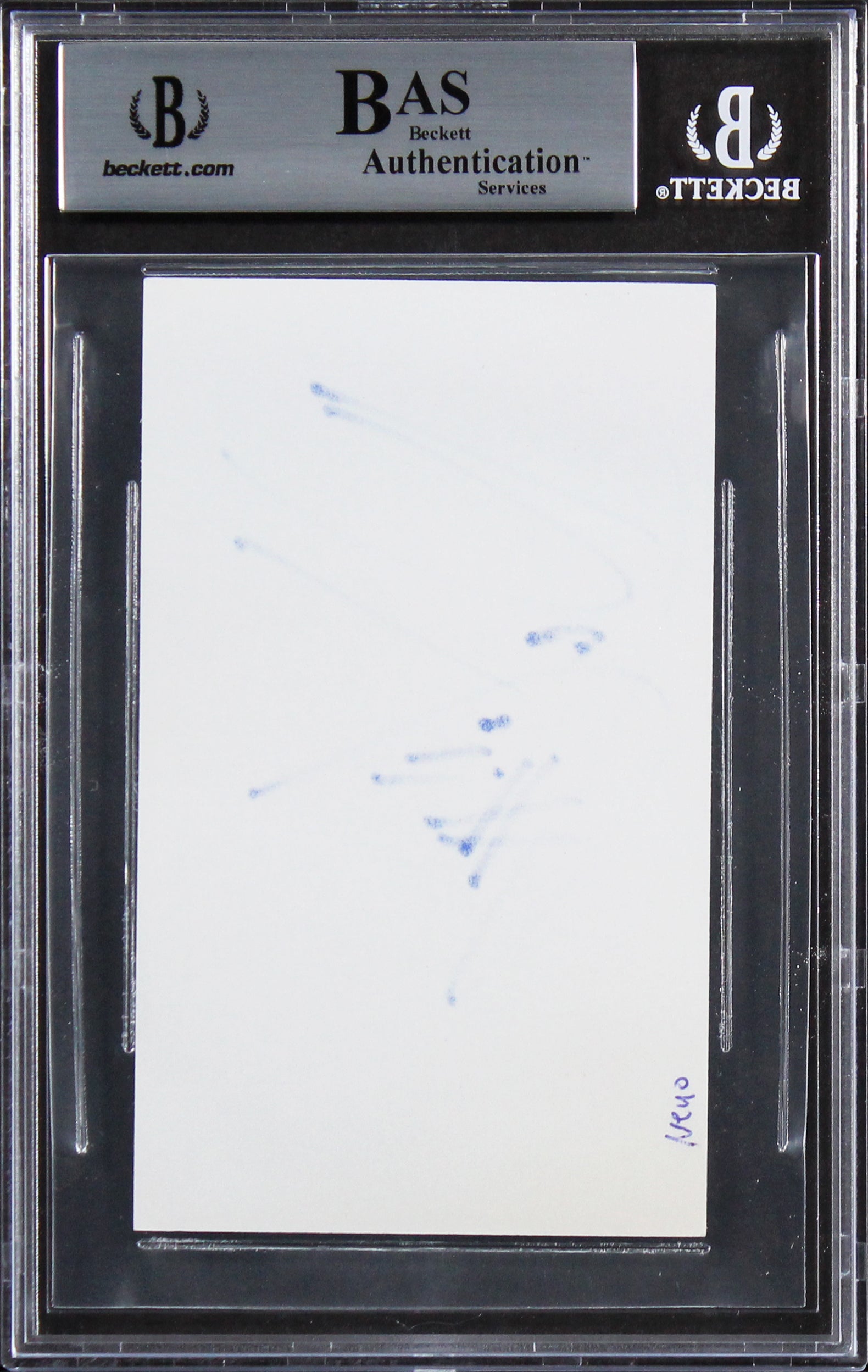 Ne-Yo Authentic Signed 3x5 Index Card Autographed BAS Slabbed