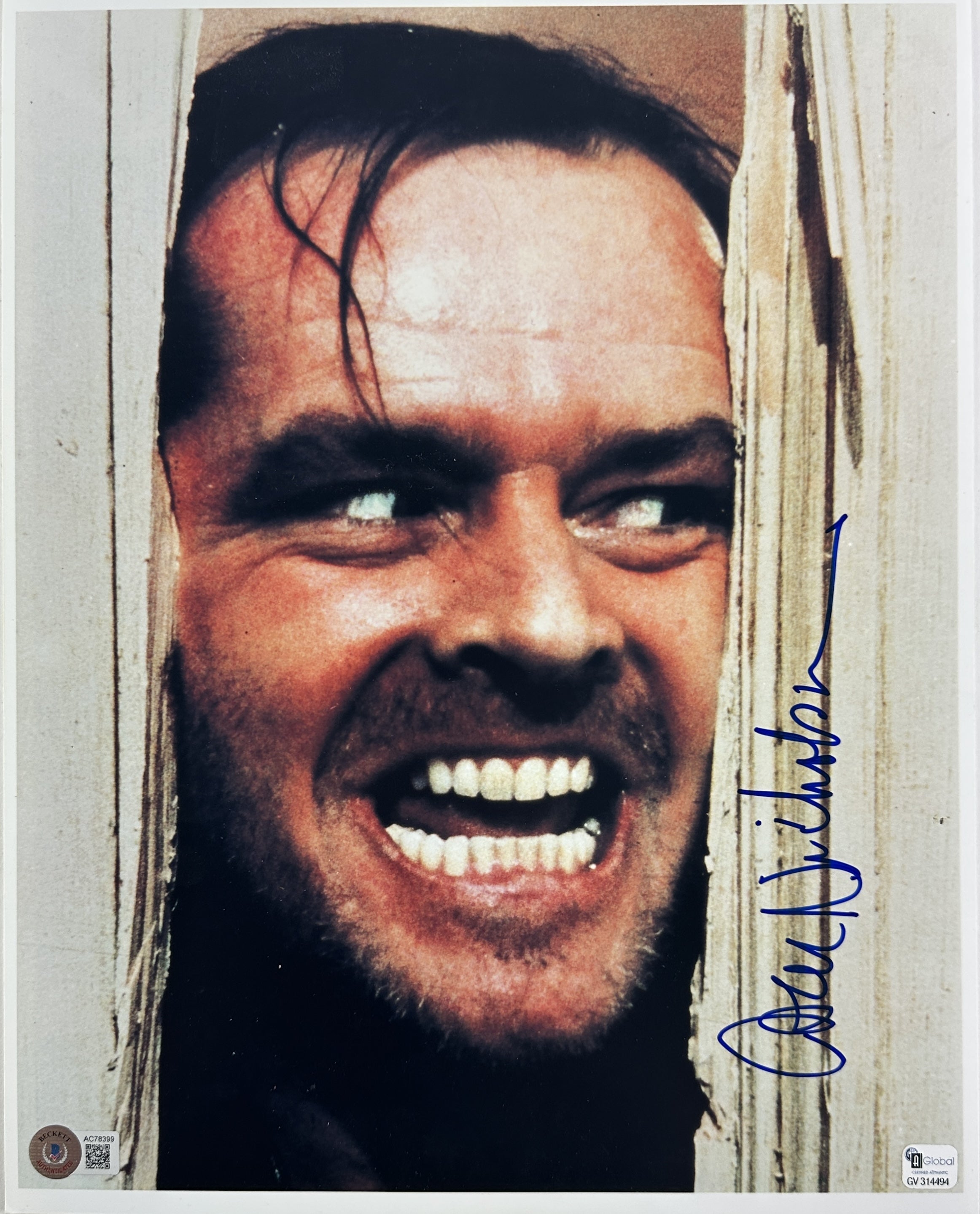 Jack Nicholson The Shining Authentic Signed 11x14 Photo BAS #AC78399