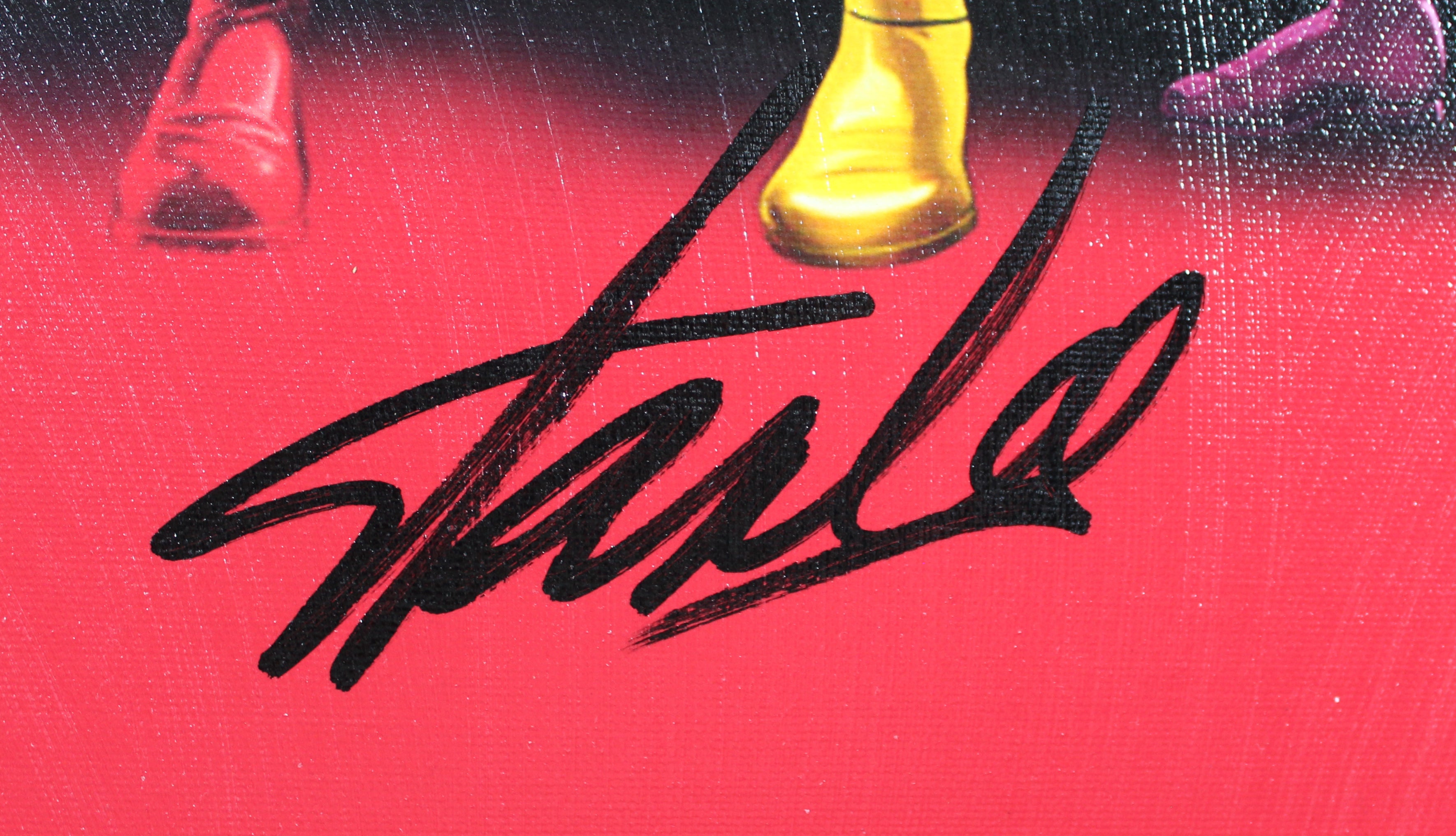 Stan Lee Marvel Authentic Signed 20x24 Marvel Cast Canvas PSA/DNA #W18590