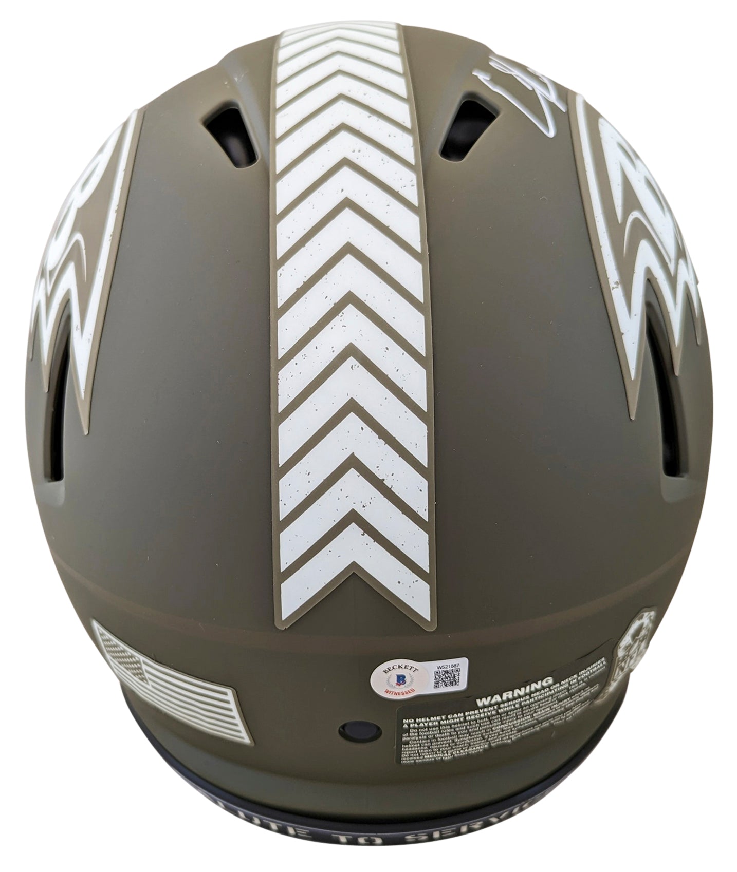 Ravens Ed Reed Signed Salute To Service Full Size Speed Proline Helmet BAS Wit