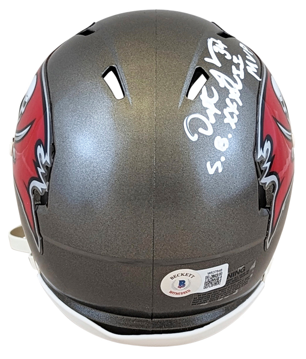 Buccaneers Dexter Jackson Authentic Signed Speed Mini Helmet BAS Witnessed