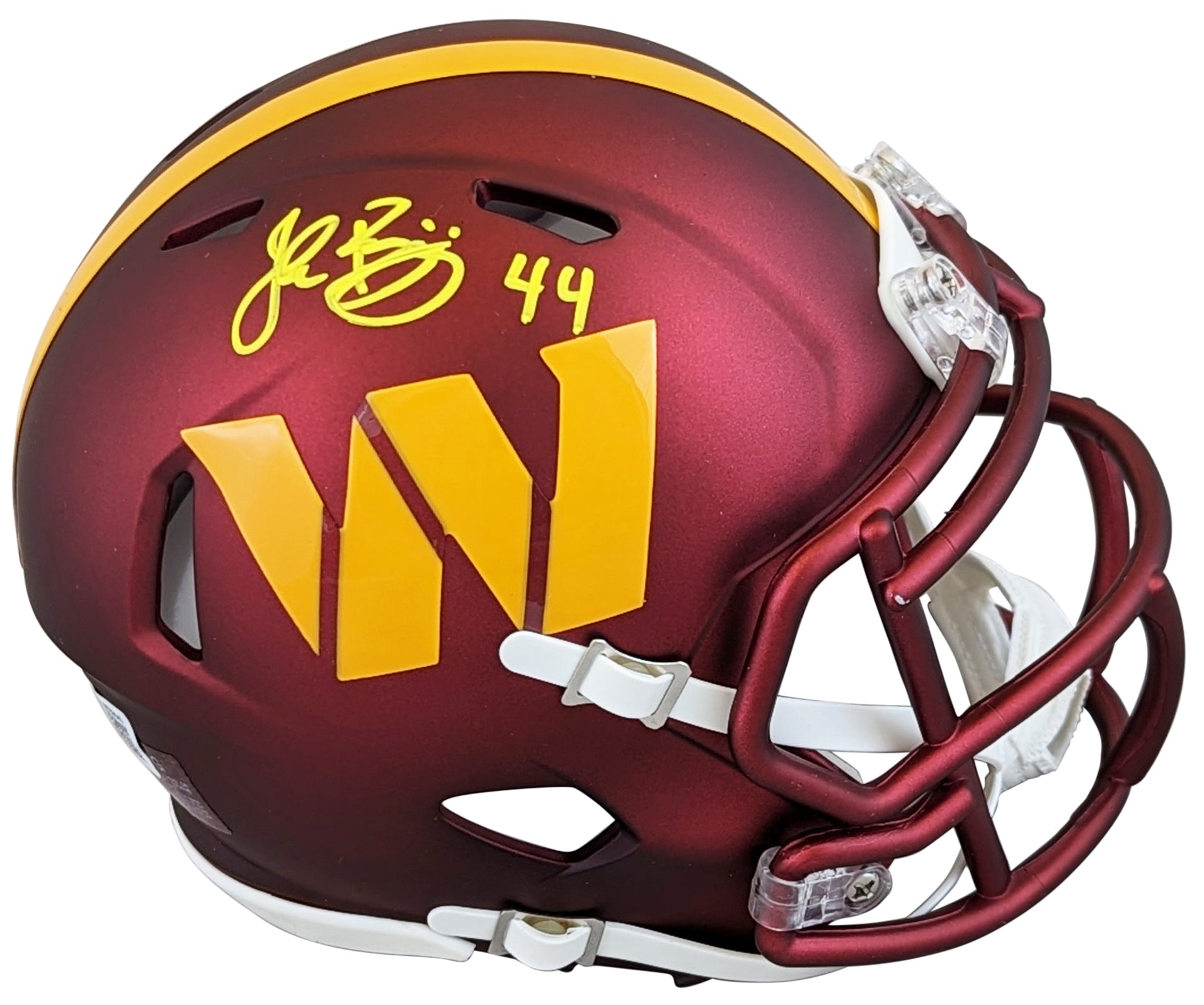 Commanders John Riggins Authentic Signed Speed Mini Helmet BAS Witnessed