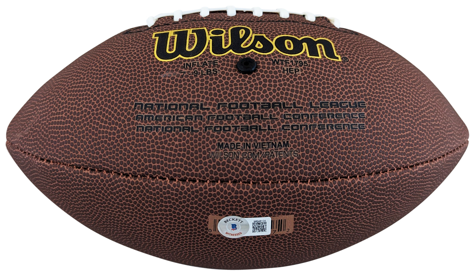 Jets Joe Klecko "HOF 23" Signed Wilson Super Grip Nfl Football BAS Witnessed