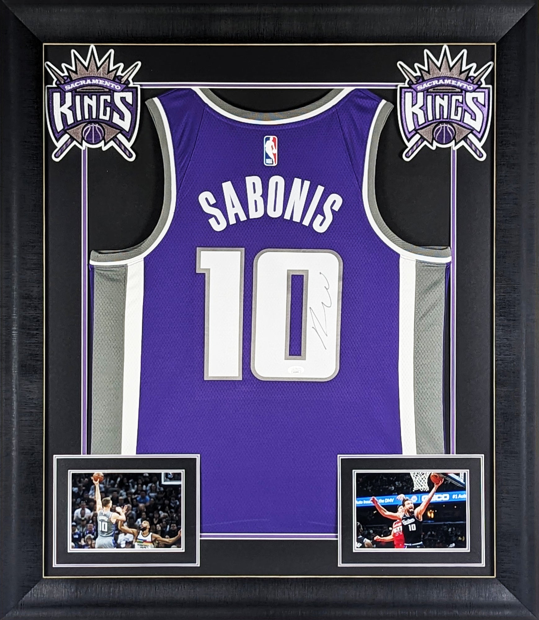 Kings Domantas Sabonis Authentic Signed Purple Nike Framed Jersey
JSA #AJ23492