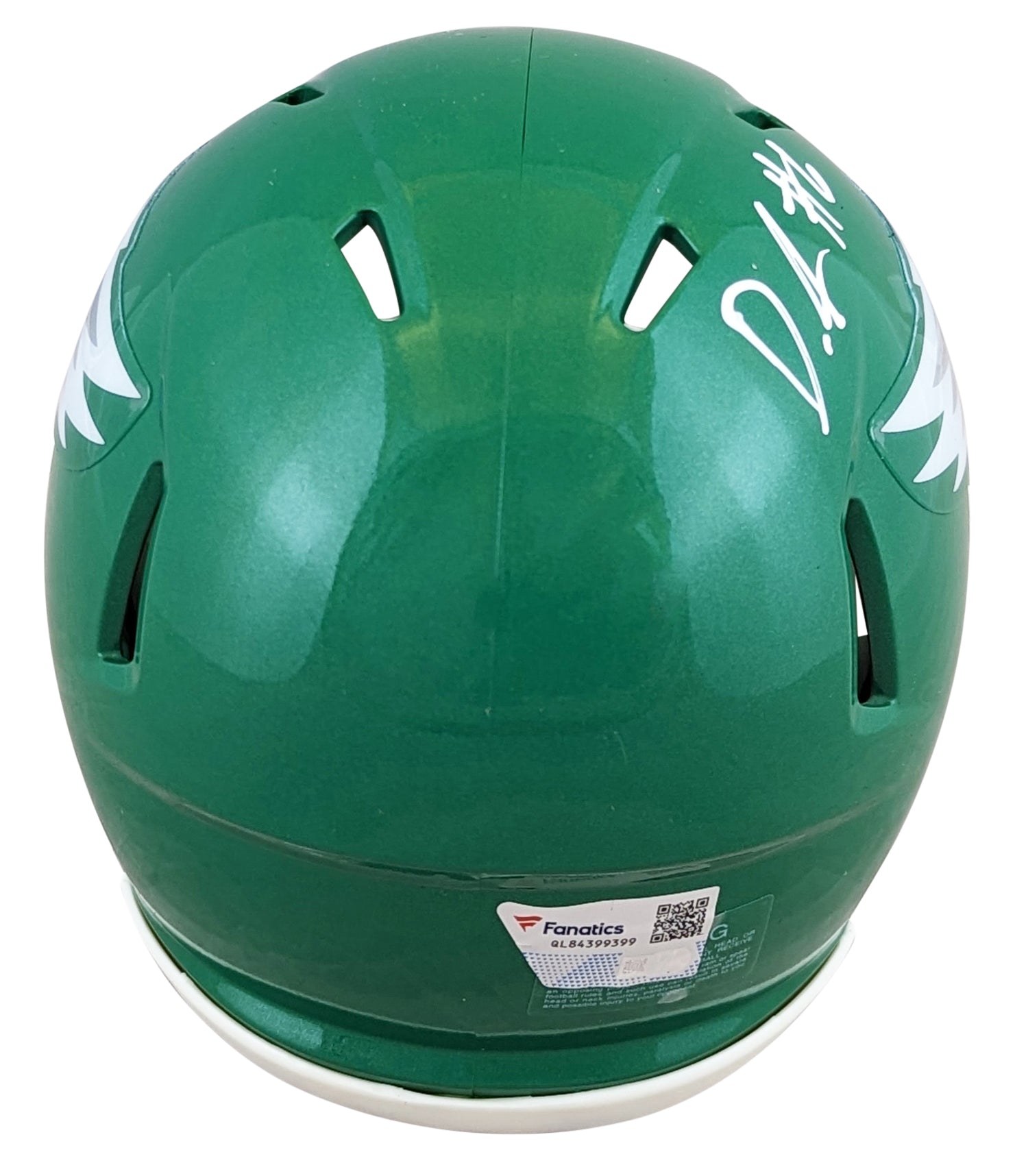 Eagles DeVonta Smith Signed 2023 On Field Alternate Speed Mini Helmet Fanatics