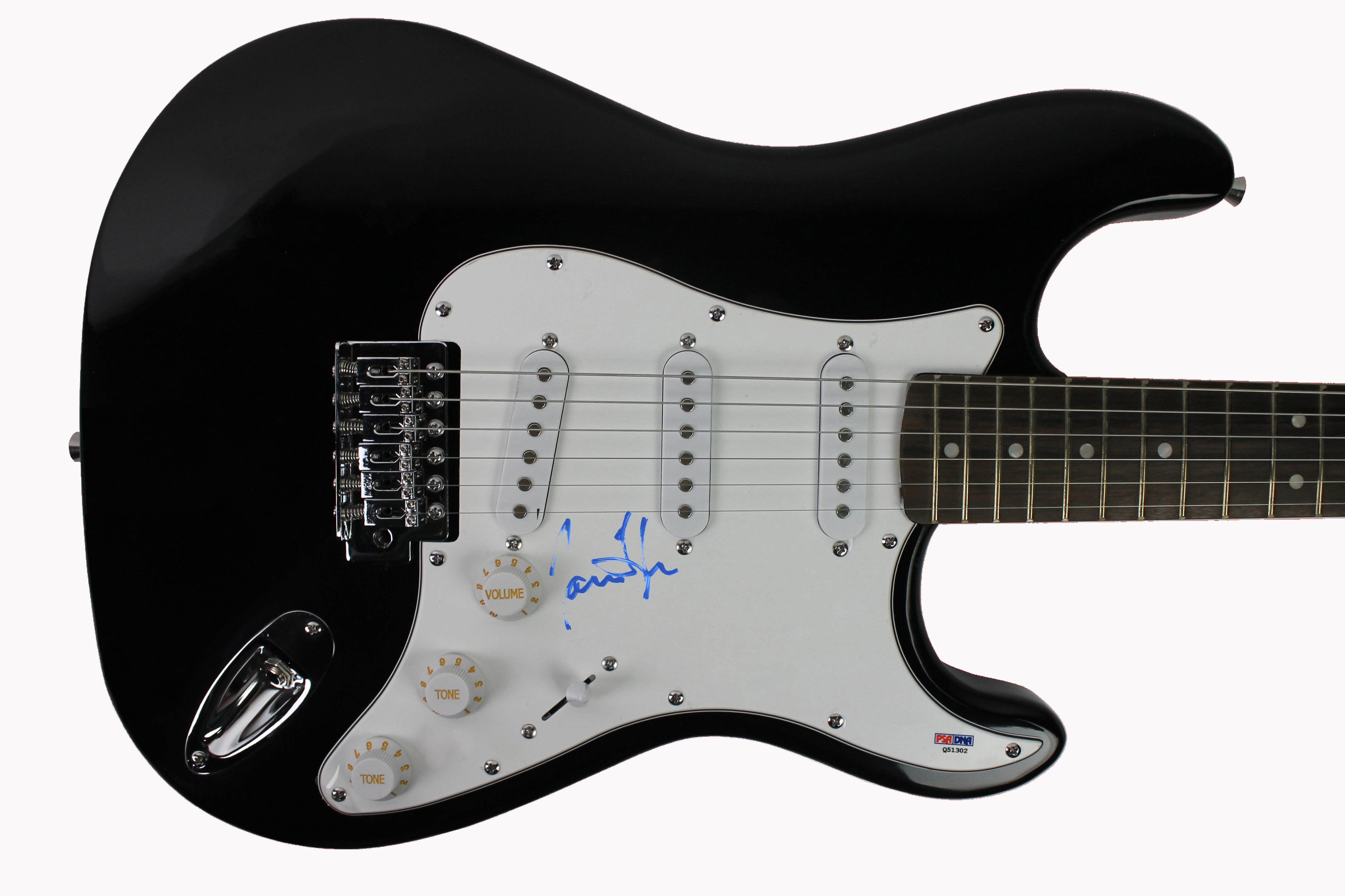James Taylor Authentic Signed Black Electric Guitar Autographed PSA/DNA #Q51302
