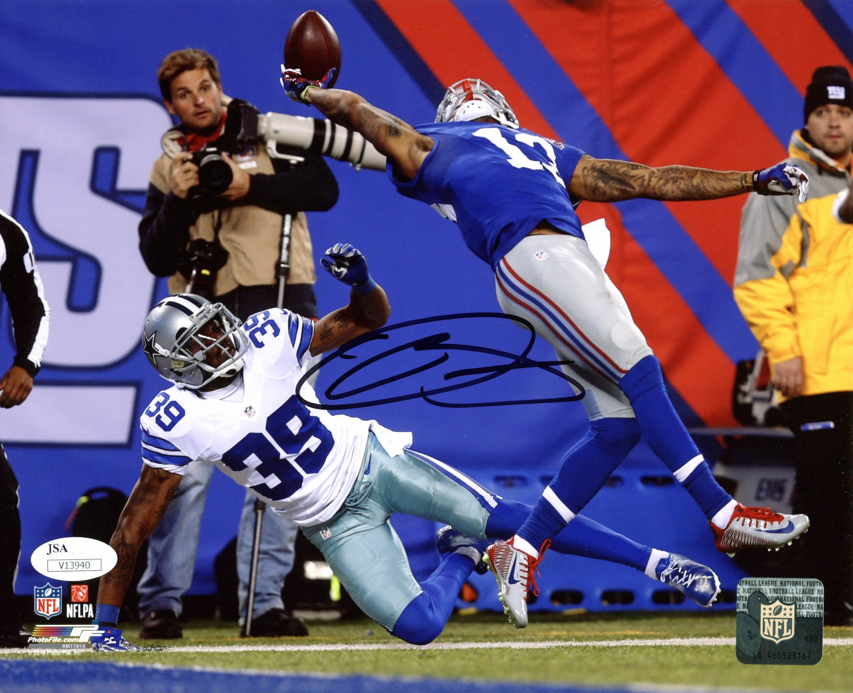 Giants Odell Beckham Jr. Authentic Signed 8x10 Photo Autographed JSA 1