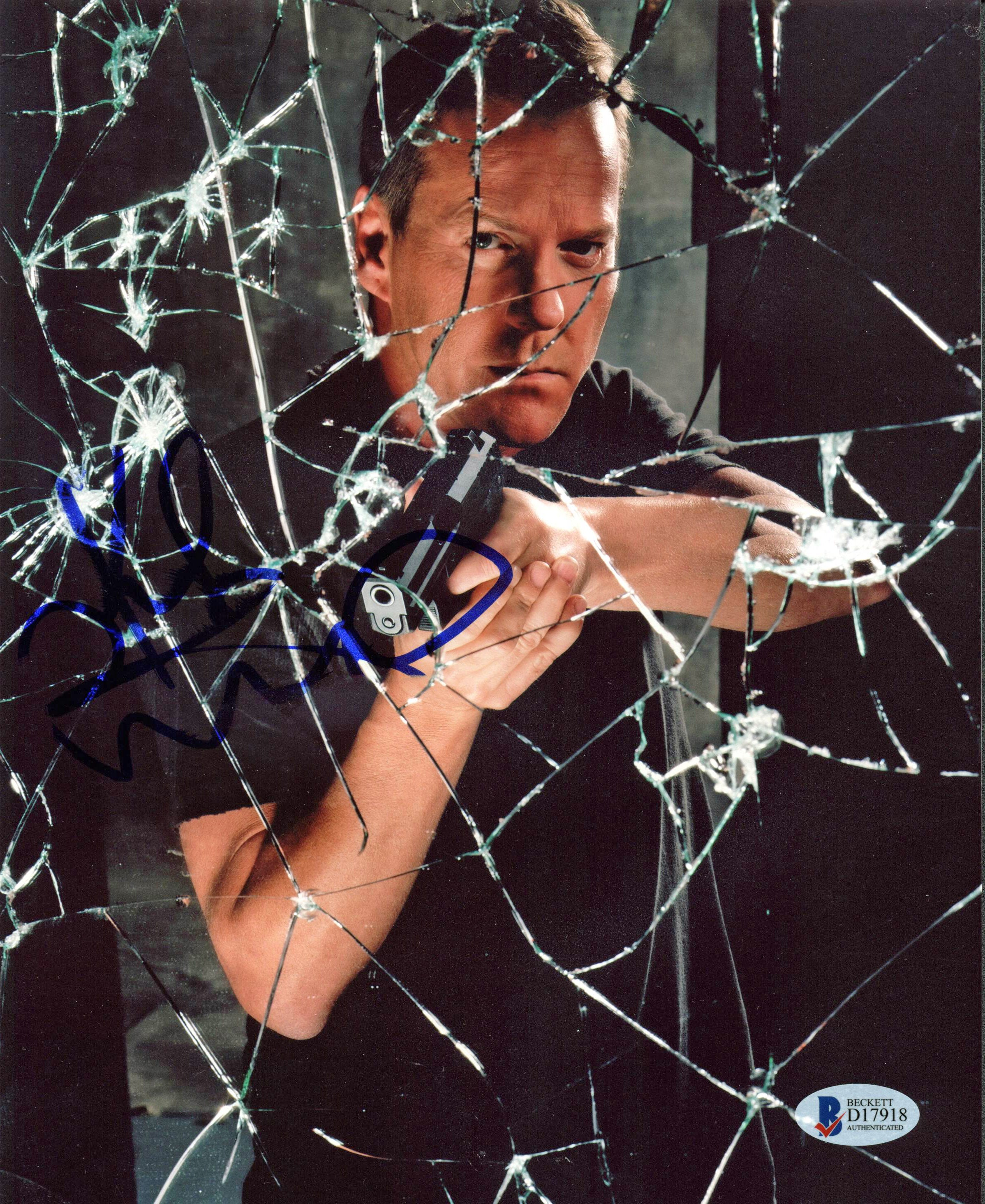 Kiefer Sutherland 24 Authentic Signed 8x10 Photo Autographed BAS #D17918