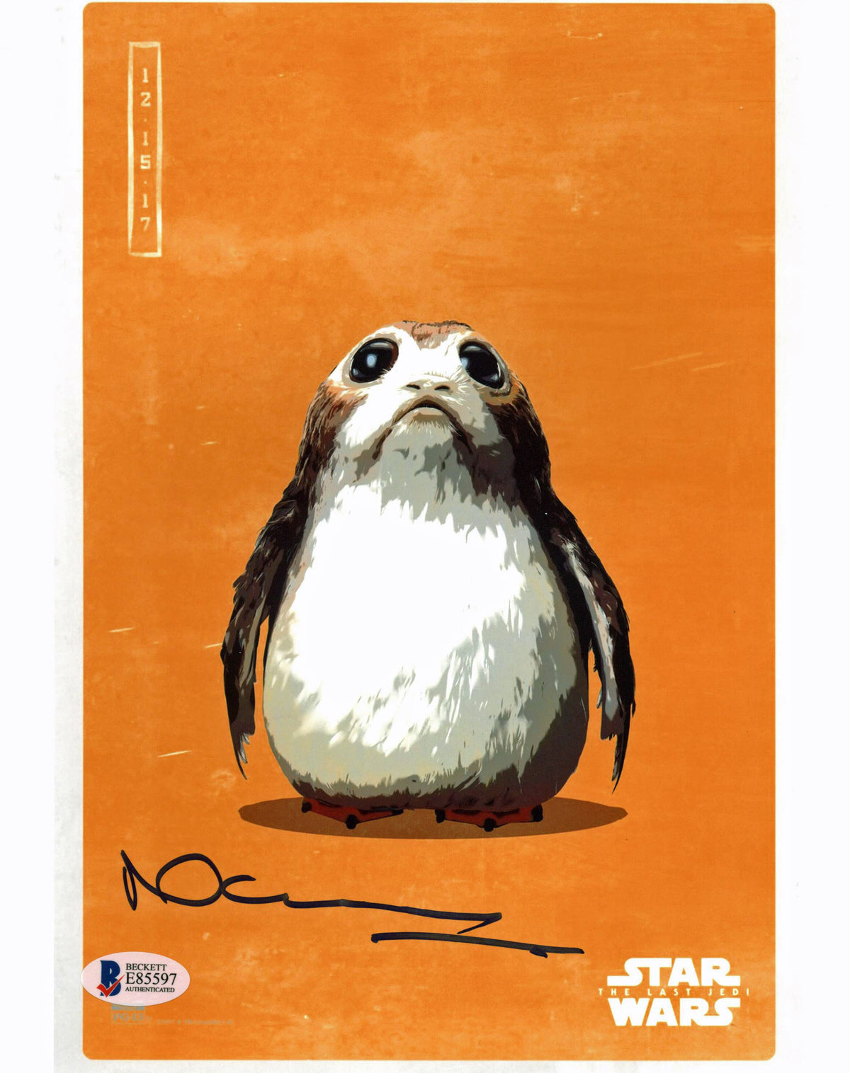 Neal Scanlan Star Wars Special Makeup Effects Signed 8x10 Photo BAS #E85597