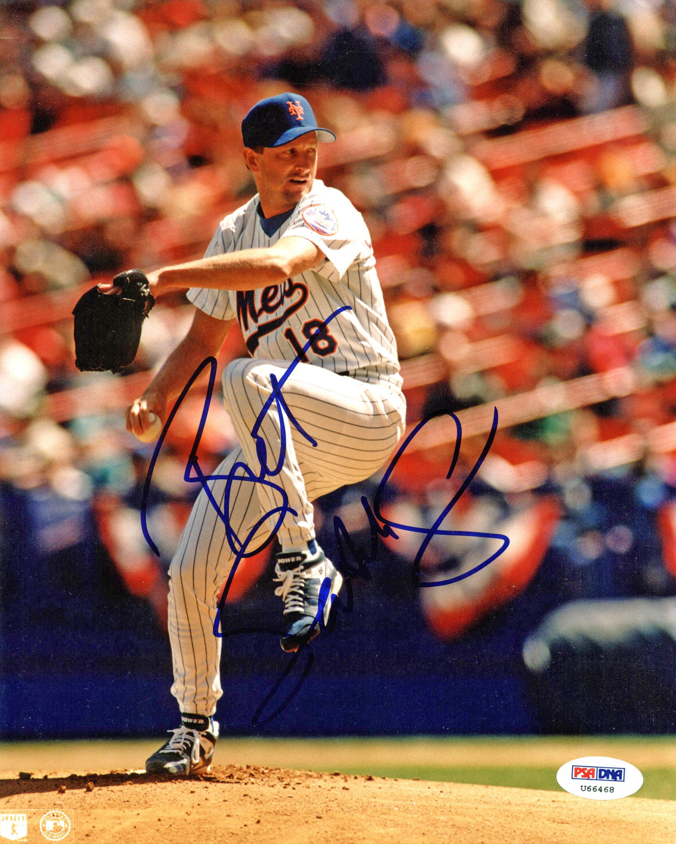 Mets Bret Saberhagen Authentic Signed 8x10 Photo Autographed PSA/DNA #U66468