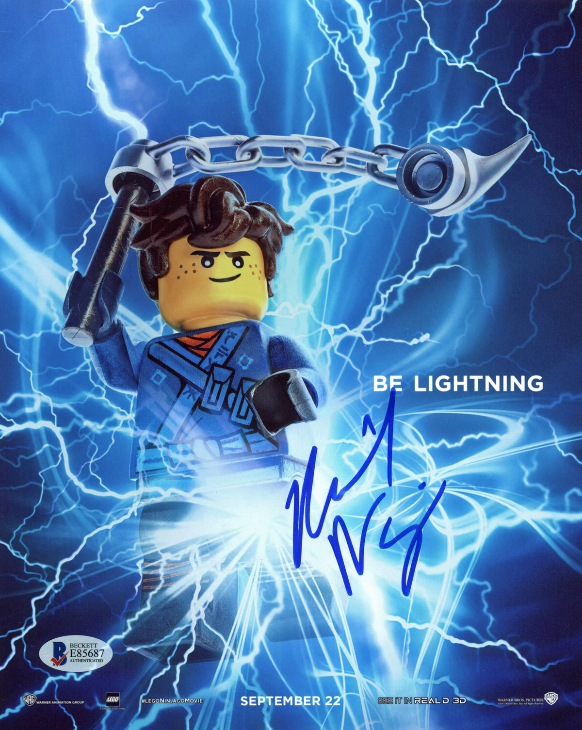 Kumail Nanjiani The Lego Ninjago Movie Authentic Signed 8x10 Photo BAS #E85687