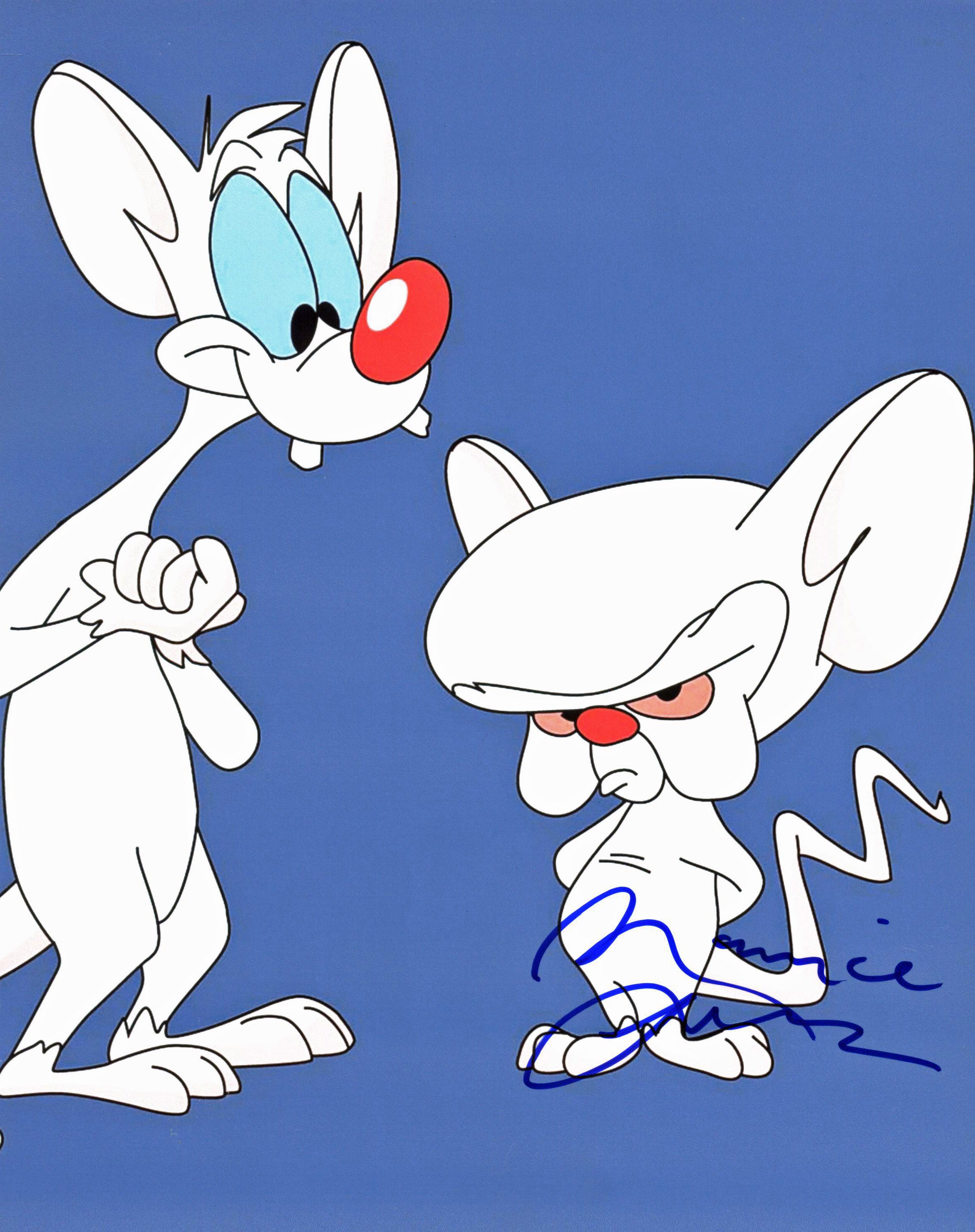 Maurice LaMarche Pinky and the Brain Authentic Signed 8x10 Photo BAS #E85218
