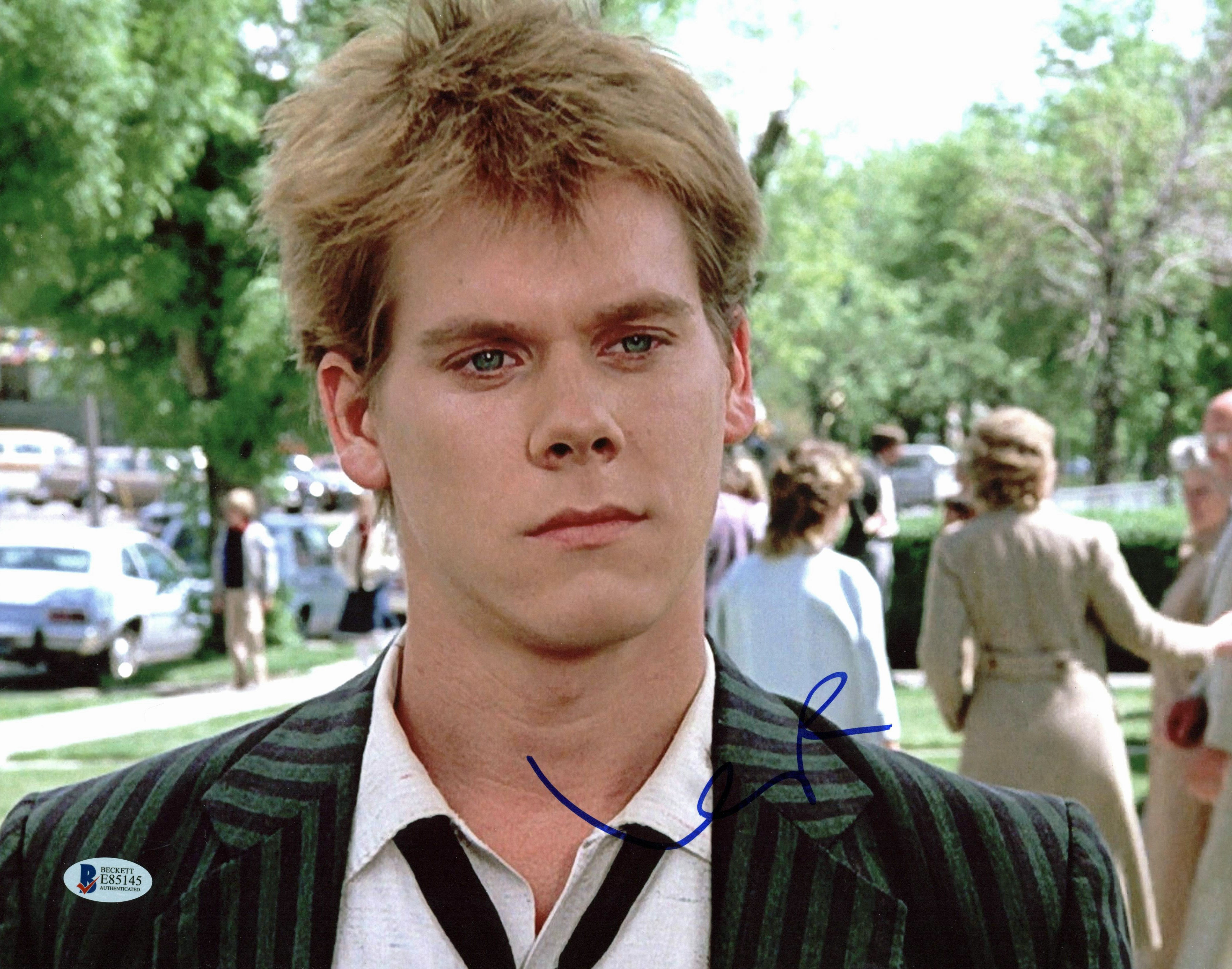 Kevin Bacon Footloose Authentic Signed 11x14 Photo Autographed BAS #E85145