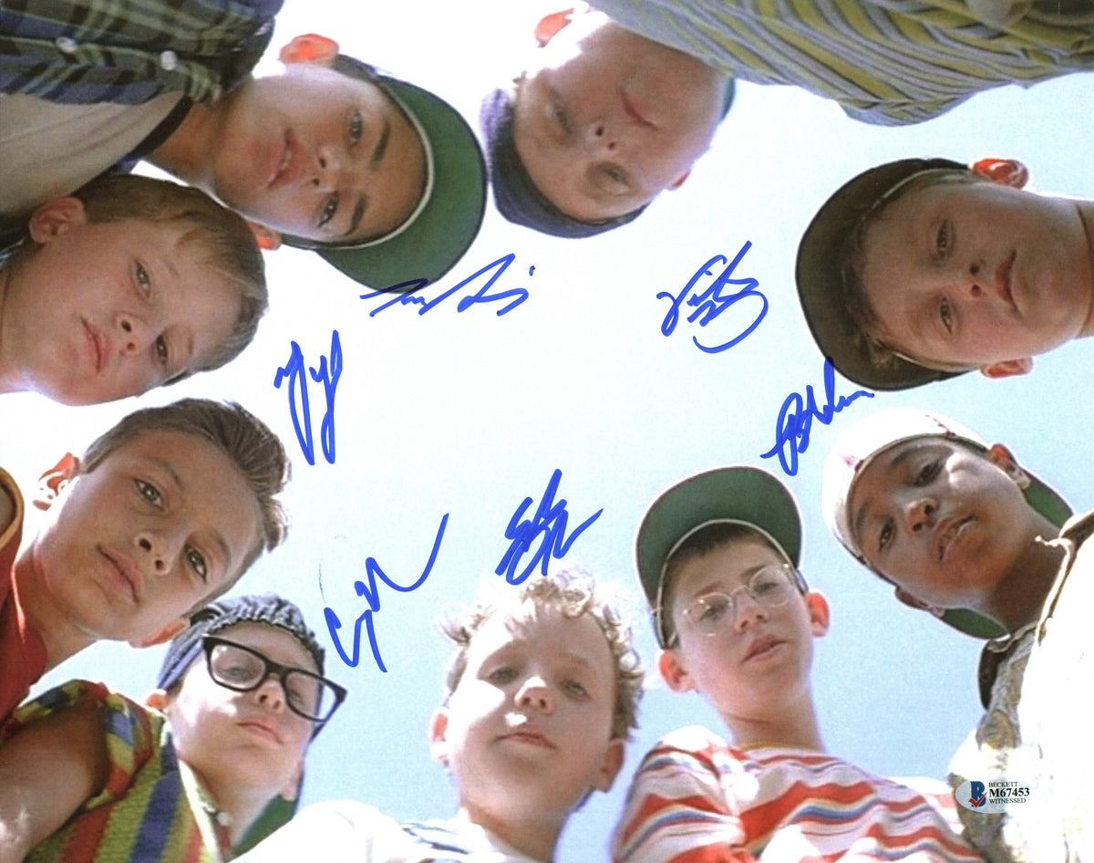 The Sandlot (6) Guiry, Leopardi, Adams +3 Signed 11x14 Photo BAS Witnessed 5
