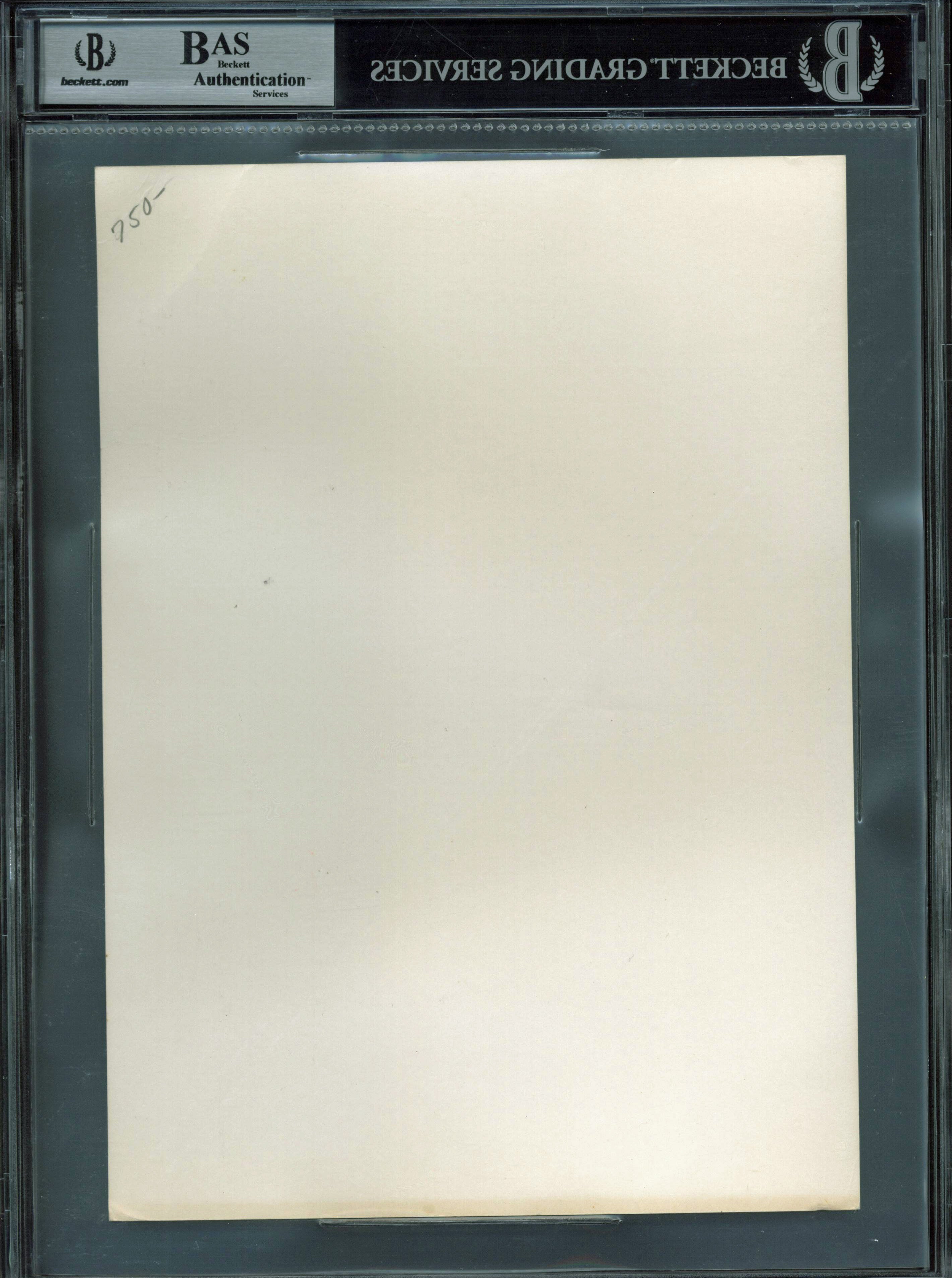 Charlie Duke Apollo 16 Authentic Signed 7.5x10.5 Lunar Sketch BAS Slabbed